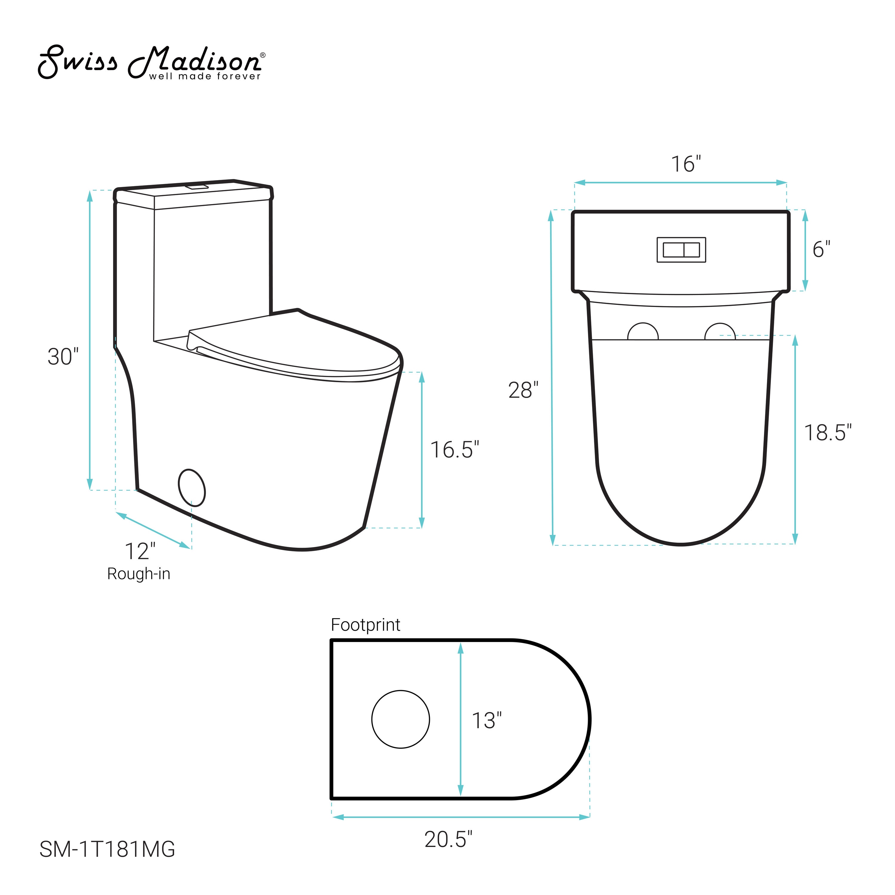 Swiss Madison SM-25-1TANT02MG toilets - View #8