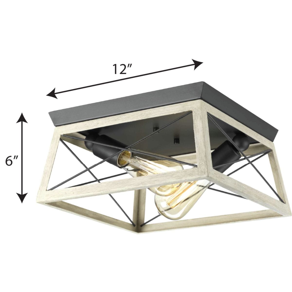 progress lighting briarwood flush mount