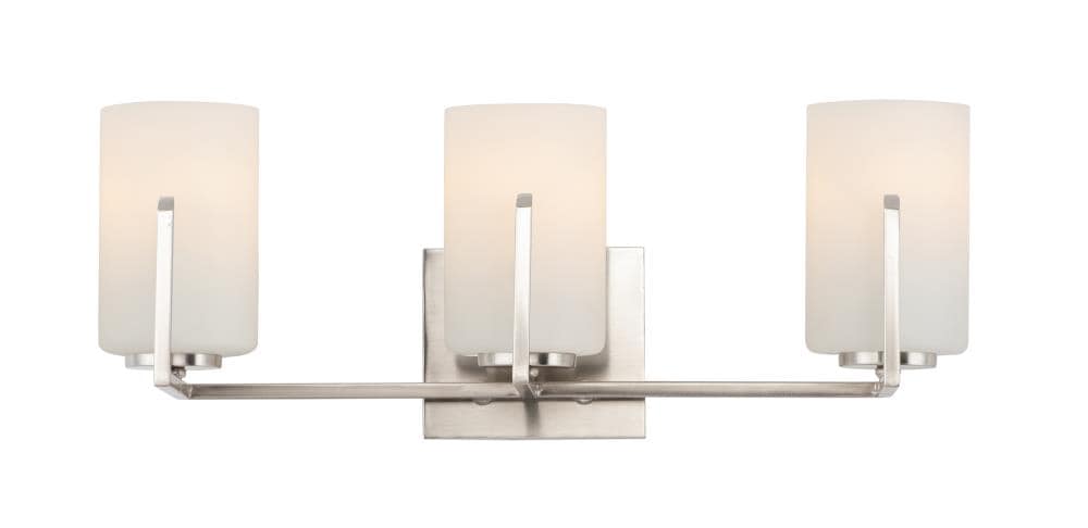 Maxim Lighting 21283SWSN Dart 21.25-in 3 -Light Satin Nickel Transitional Vanity light