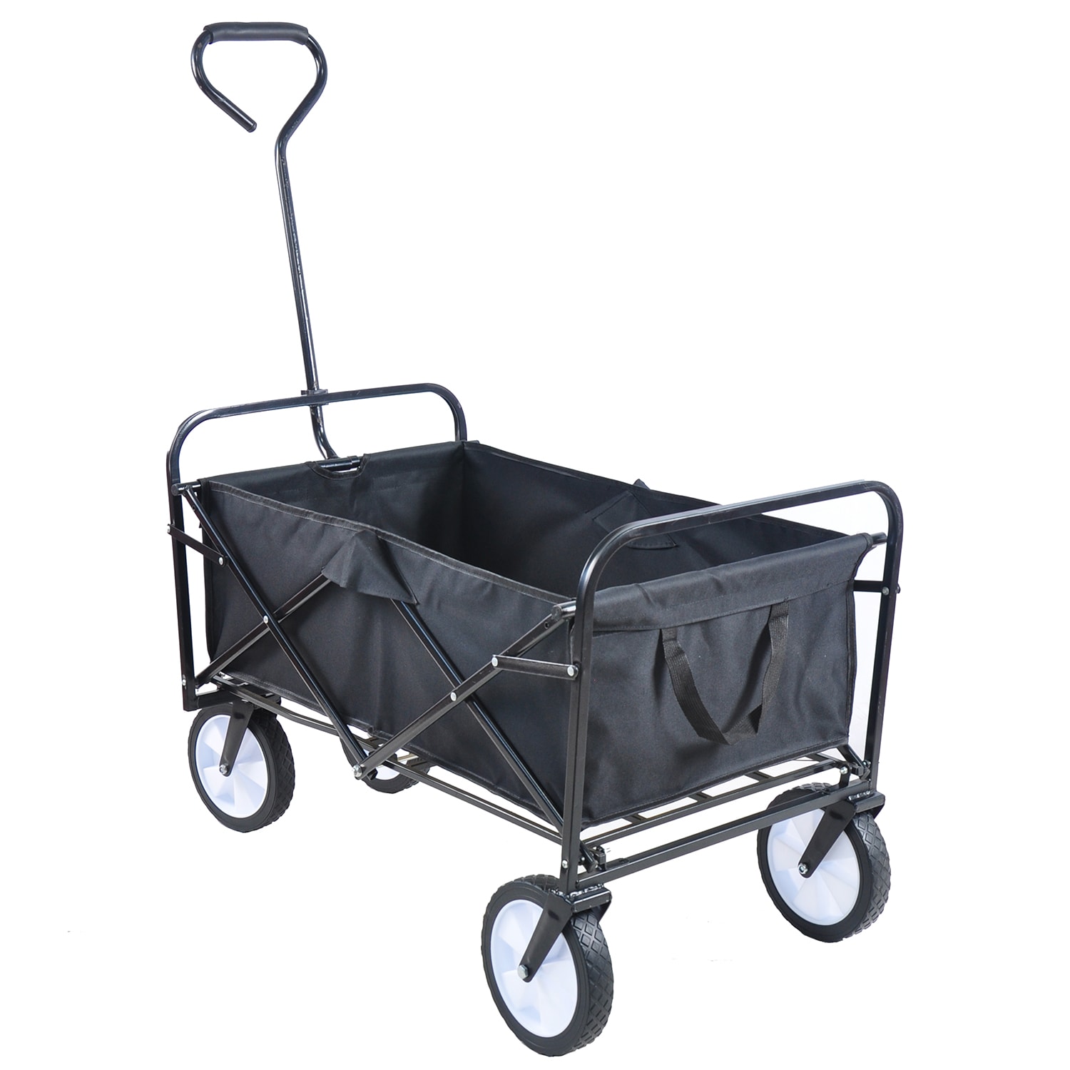 Bybafun YB0100007 4-cu ft Steel Folding Yard Cart