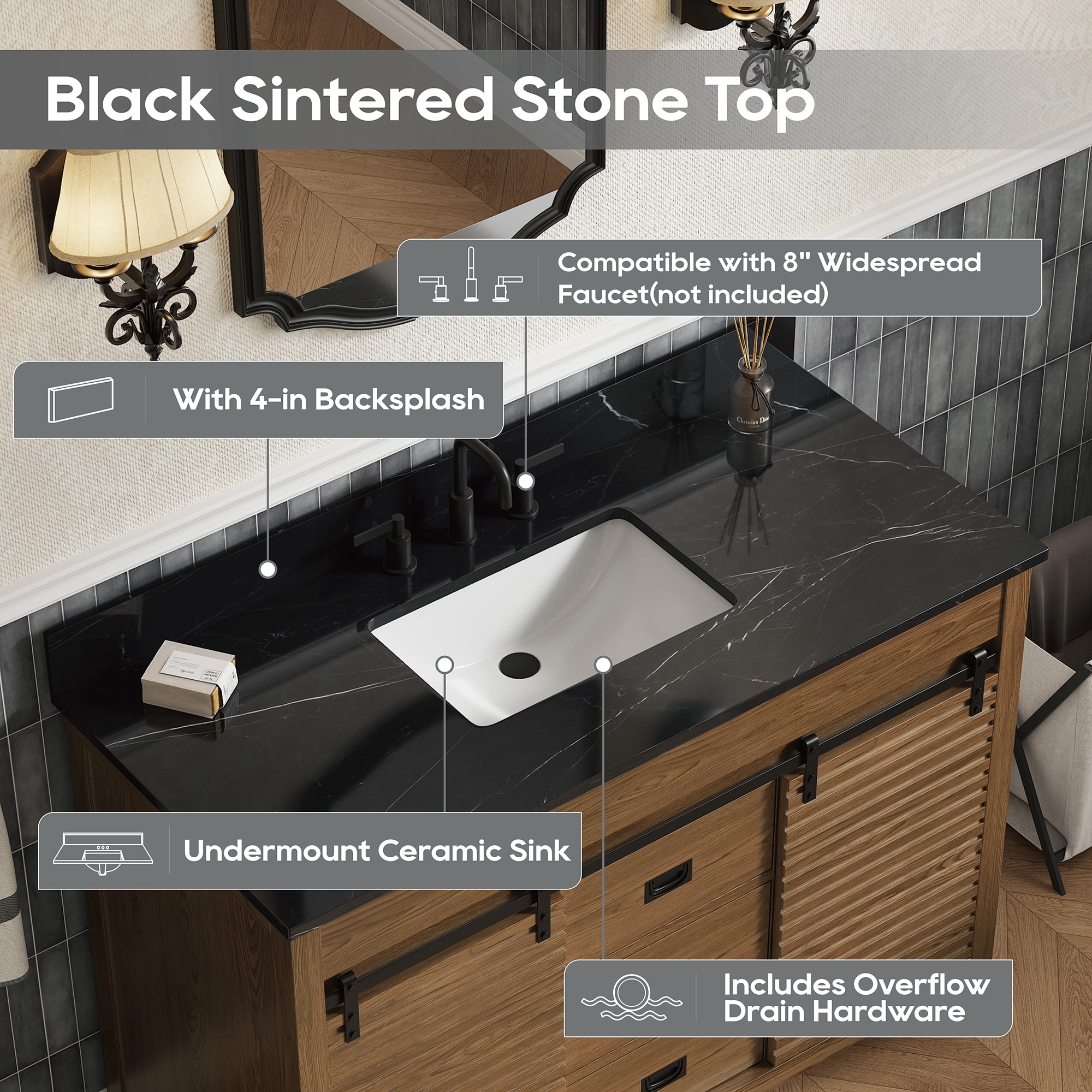 DELUXE LIVING V24027-48BA Bath-Vanity-Combo - View #10