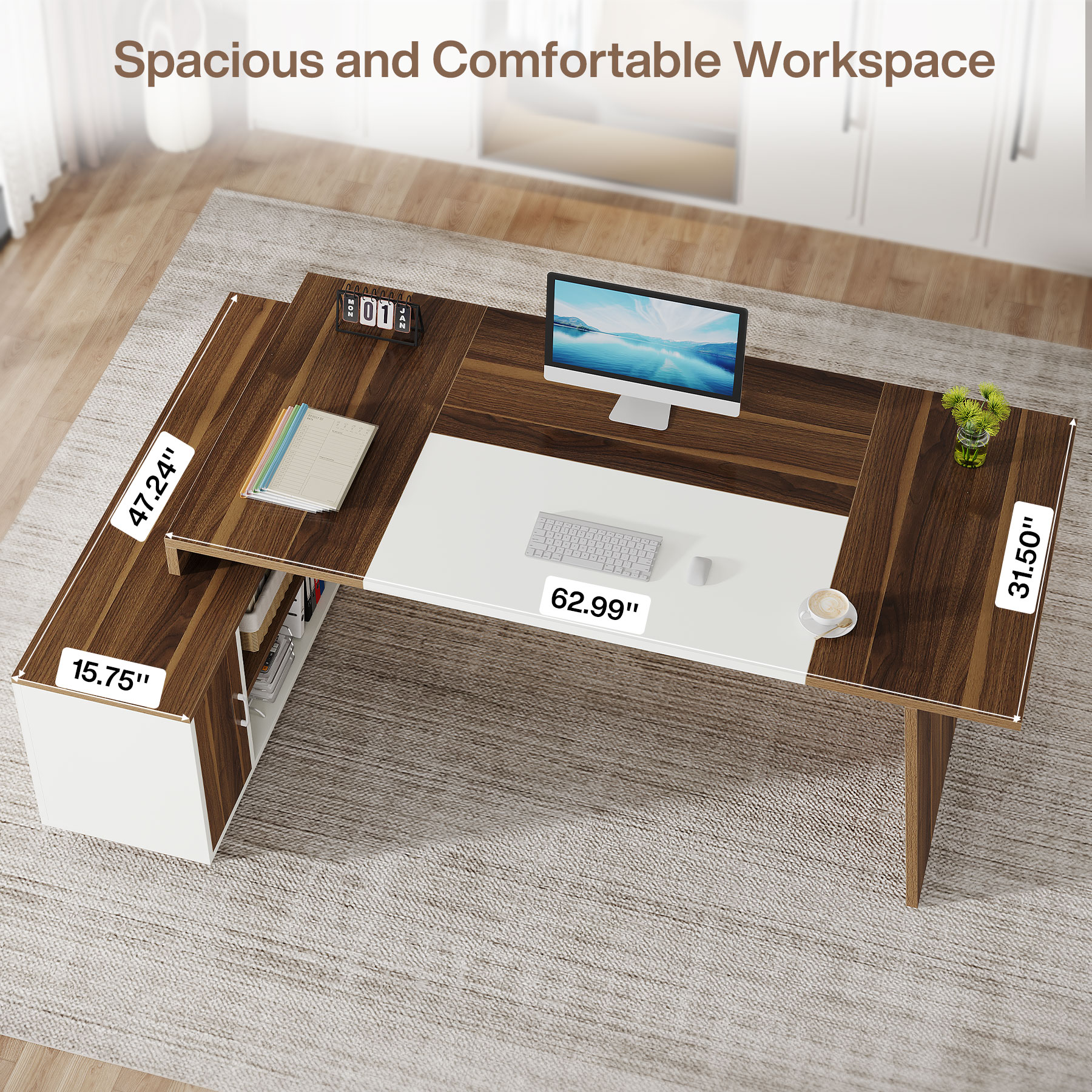 Tribesigns LWFD-F2018 Office-Tables - View #5