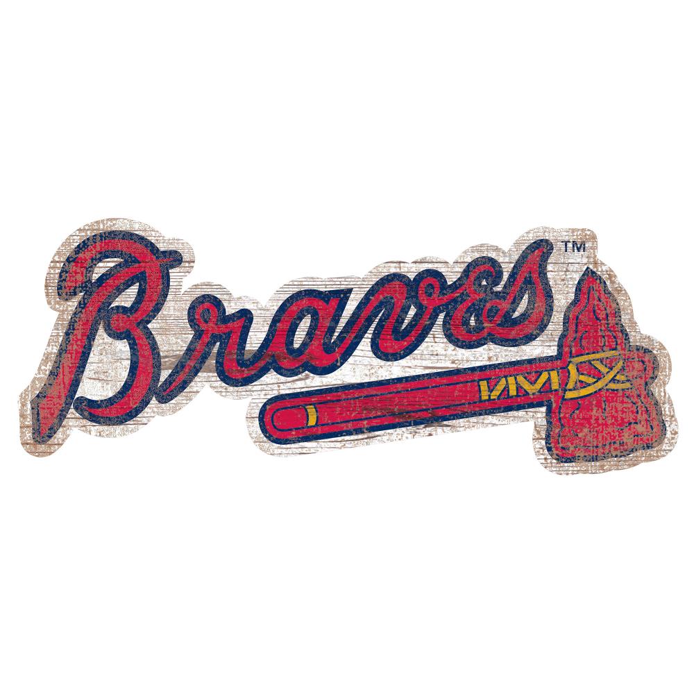 Atlanta Braves Distressed 24 Round Sign – Fan Creations GA