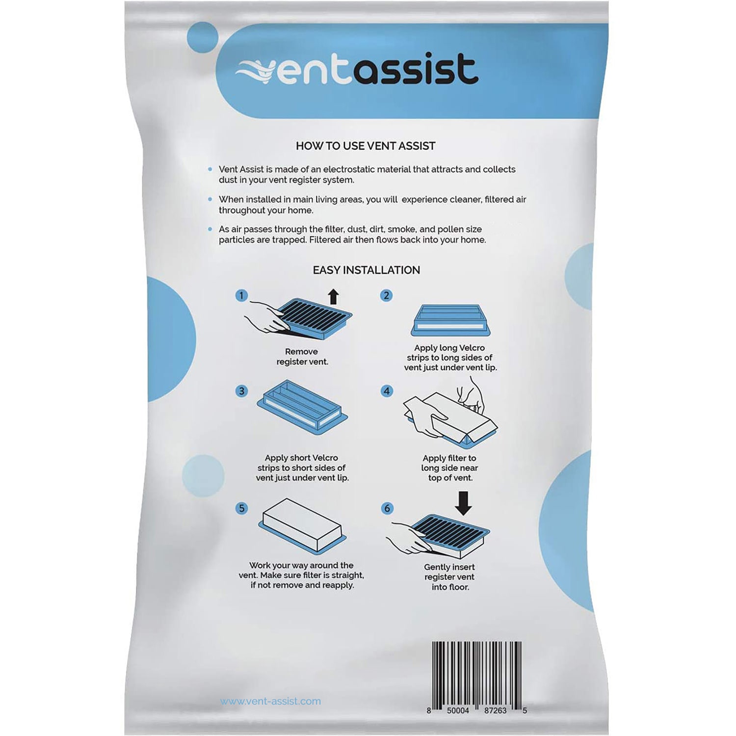 Vent Assist VENTASSIST-4X10 Air-Filters - View #2