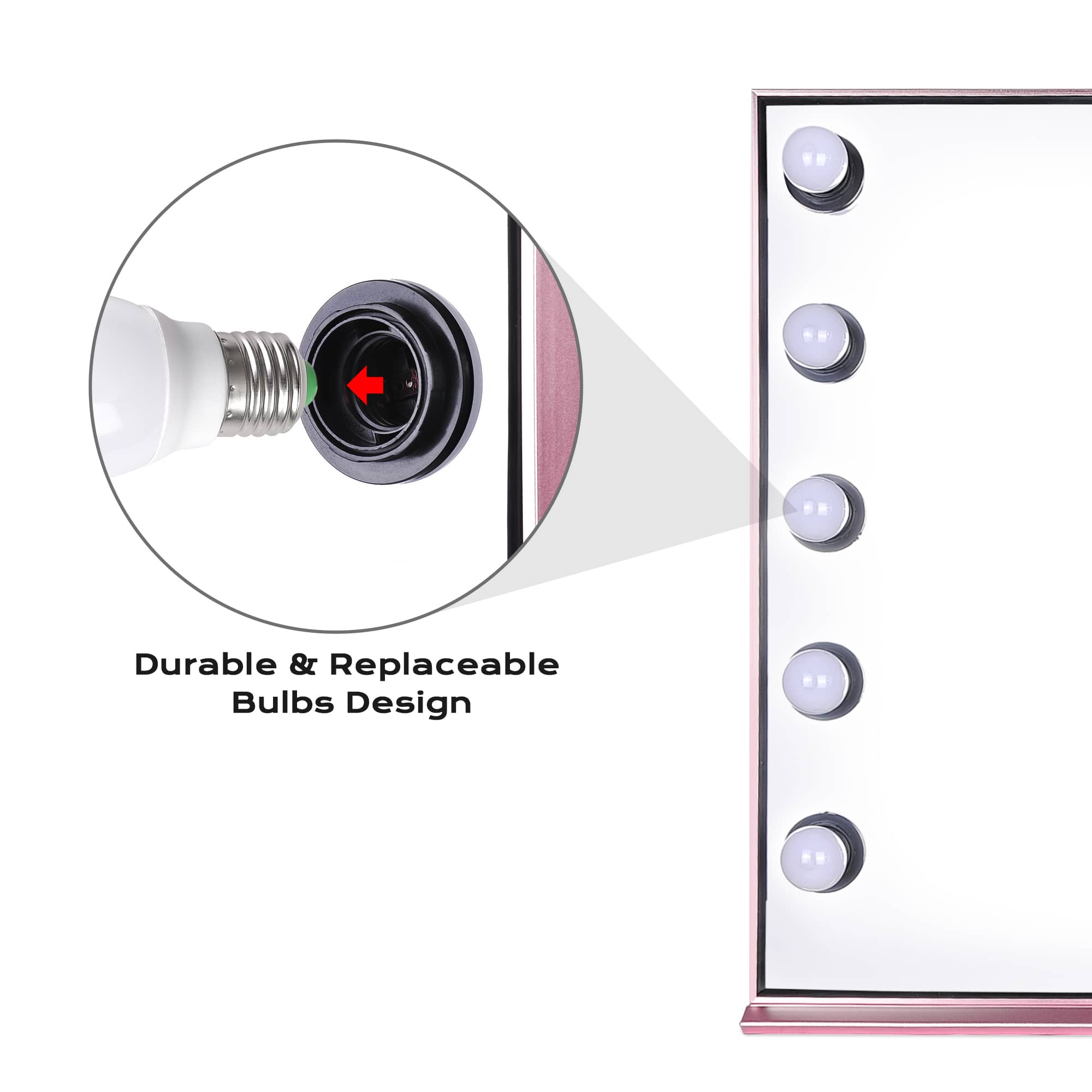 Yescom 12MKM001-LED-RG-LO Makeup-Mirrors - View #5