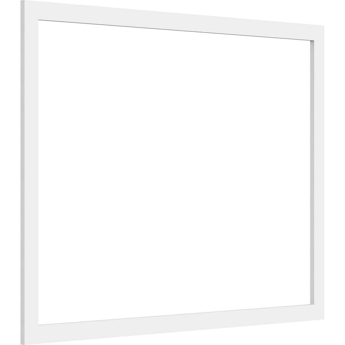 Ekena Millwork WALP38X28X037PRE 38-in x 28-in Smooth Paintable/Stainable White PVC Fretwork Wall Panel (