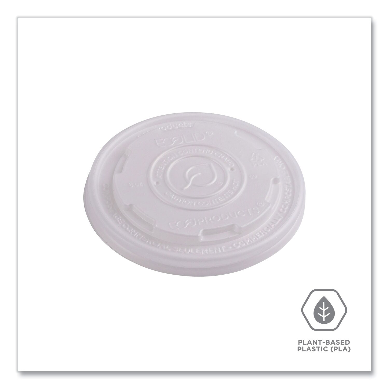 Eco-Products World Art PLA-Laminated Soup Container Lids Fits 8 oz ...