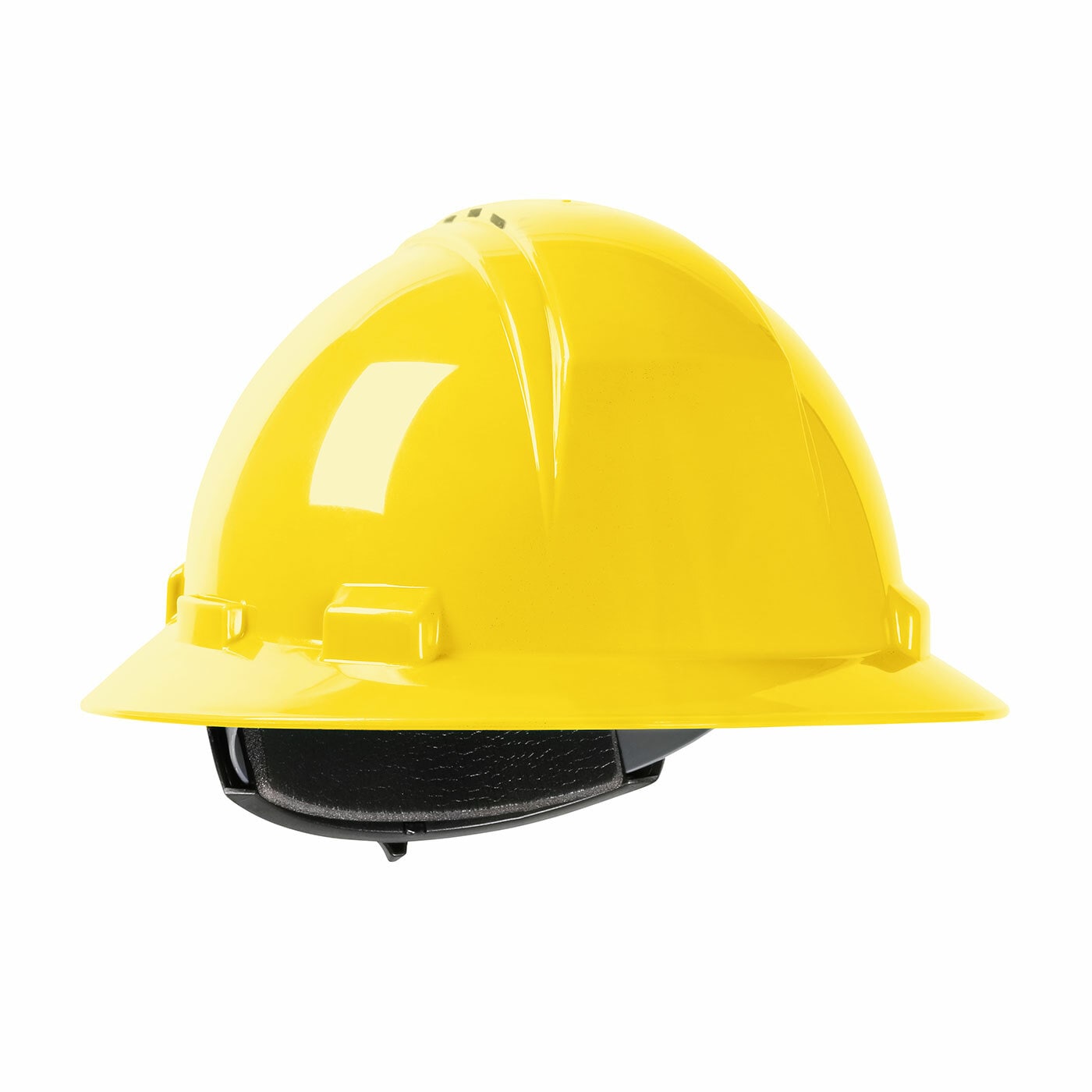 Dynamic 280-HP641RV-02 Kilimanjaro Full Brim Quick Adjusting Ratchet Type I Vented Class C Yellow Hard Hat