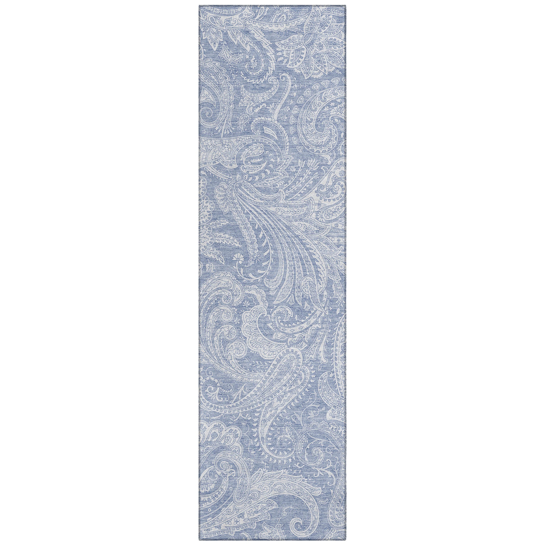 Addison Rugs ACN654DN2X8 Chantille ACN654DN 2 x 7 (ft) Polyester Denim Rectangular Indoor/Outdoor Geometric Machine washable Runner rug