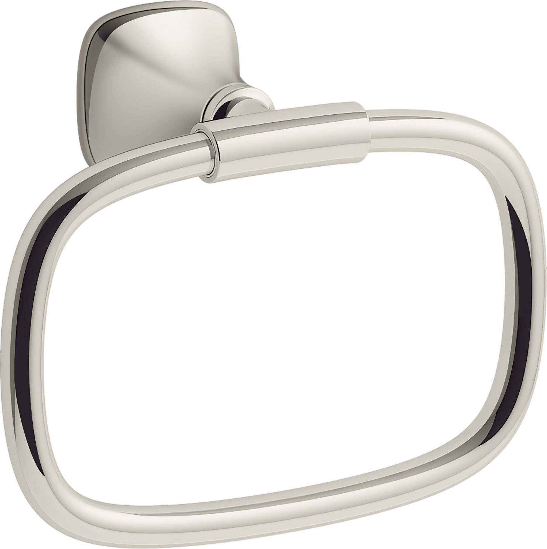 KOHLER R28011-SN Rill Vibrant Polished Nickel Wall mount Single Towel Ring