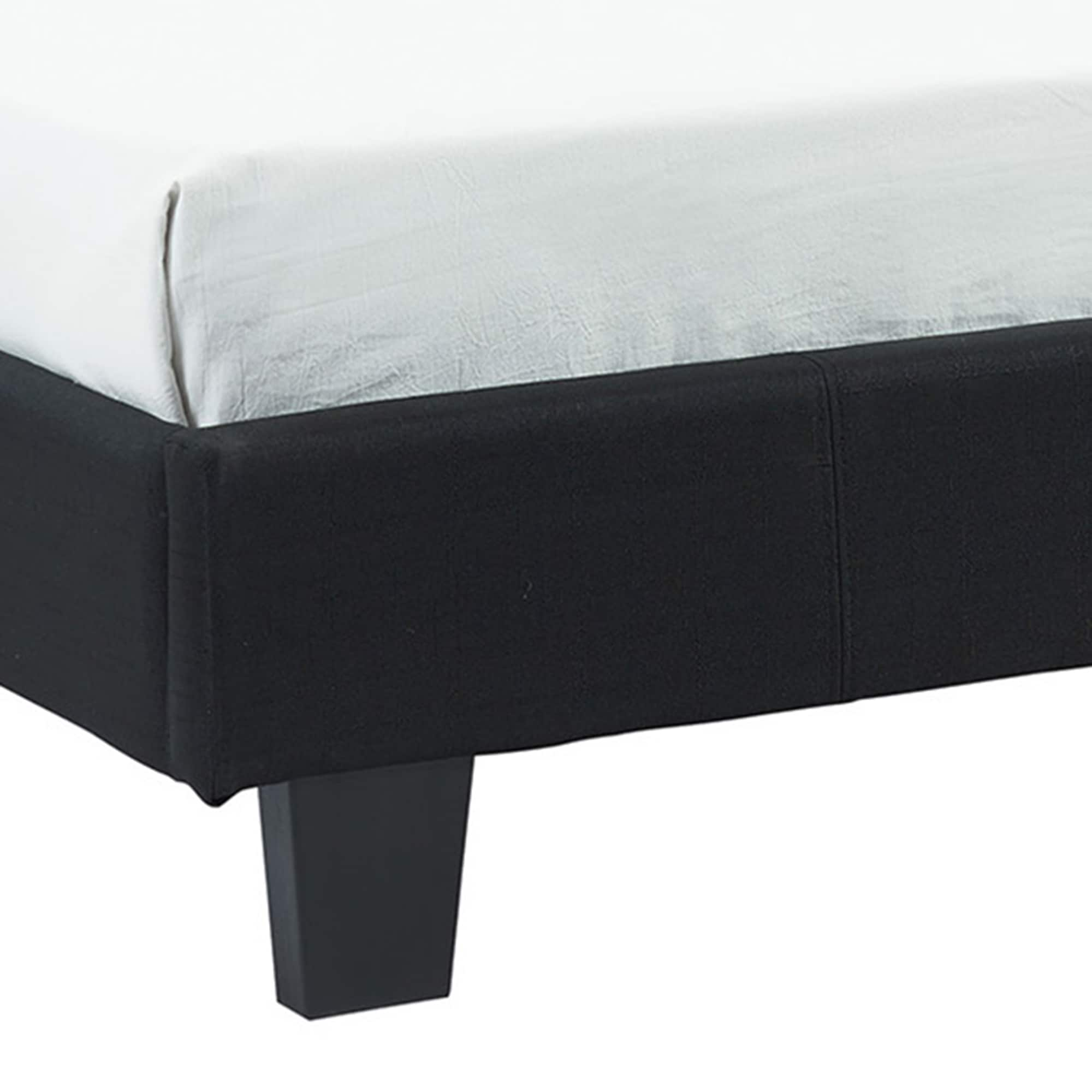 Worldwide Homefurnishings Black Full Platform Bed At Lowes.com