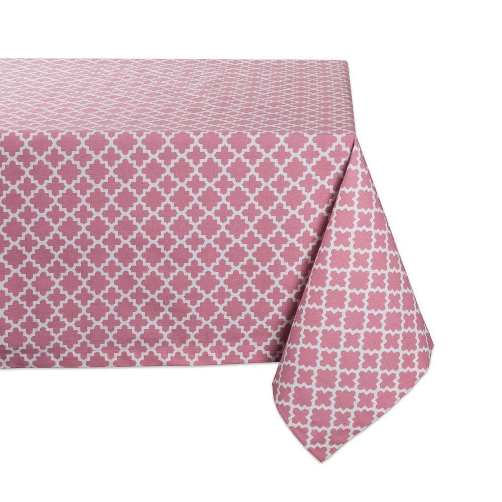 DII CAMZ10478 Rose Pink Tablecloth