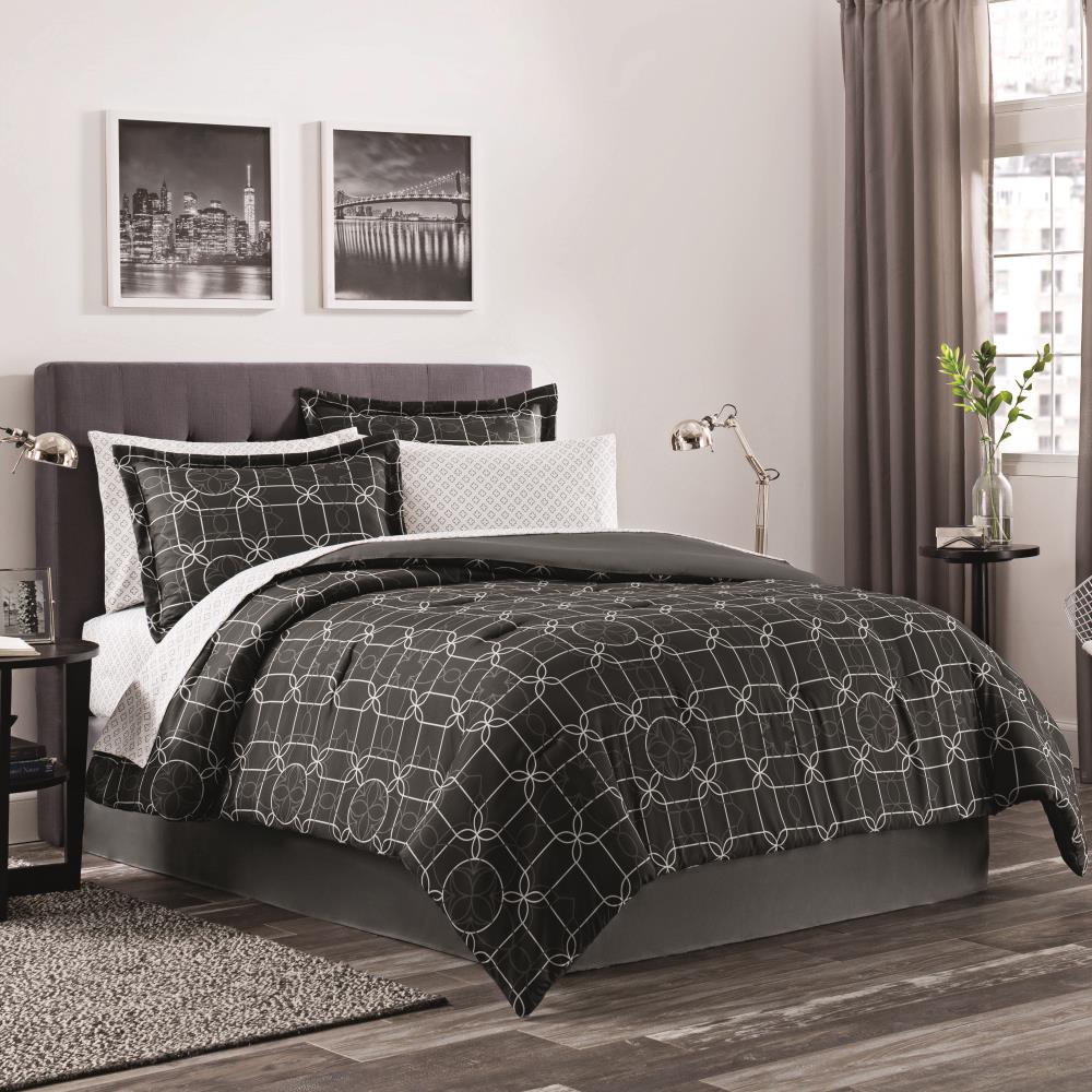 WestPoint Home Martex Reversible Comforter Set 2-Piece Navy/Ceil Blue Twin Comforter  Set in the Bedding Sets department at
