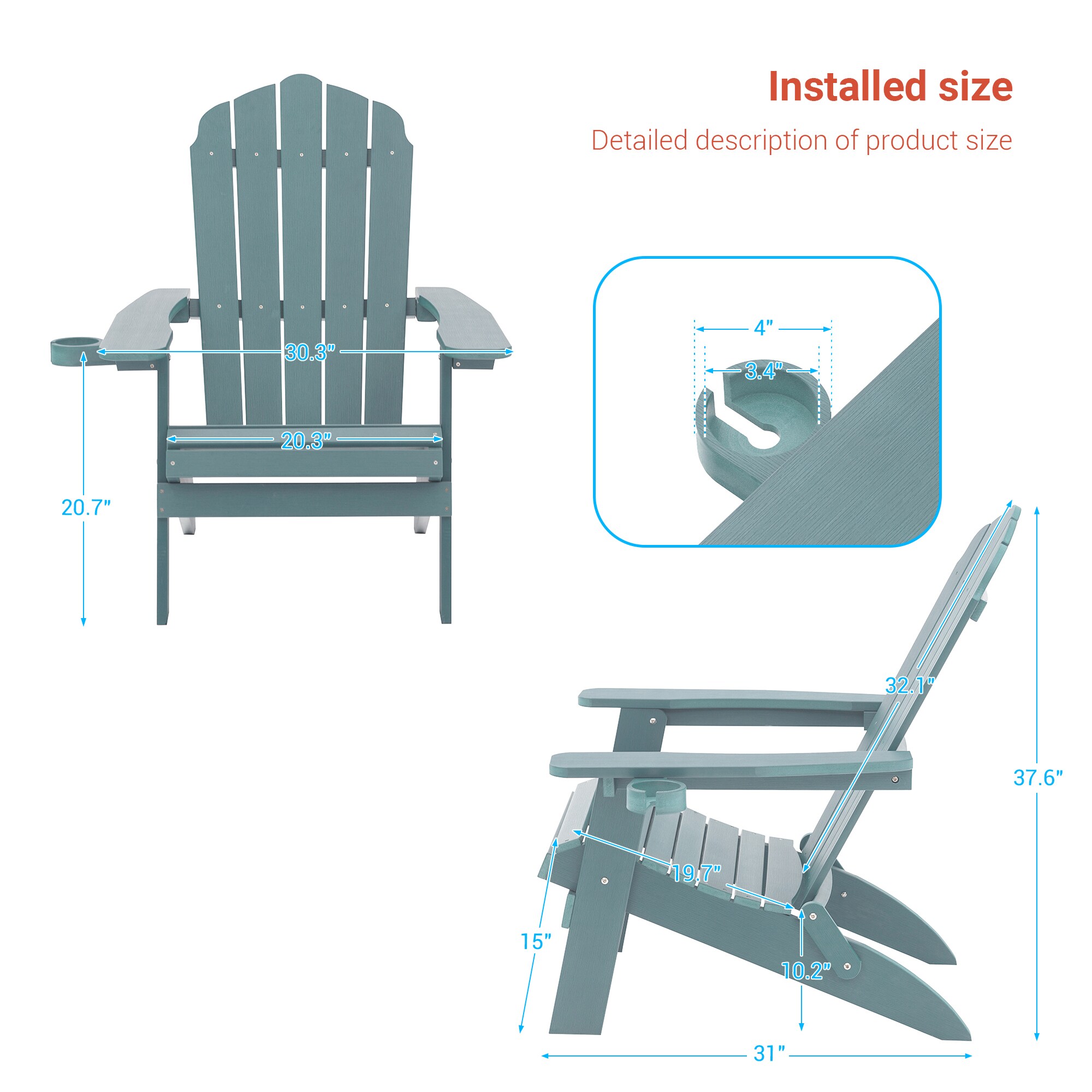 ACEGOSES LW-QW-105-LB Patio-Chairs - View #5