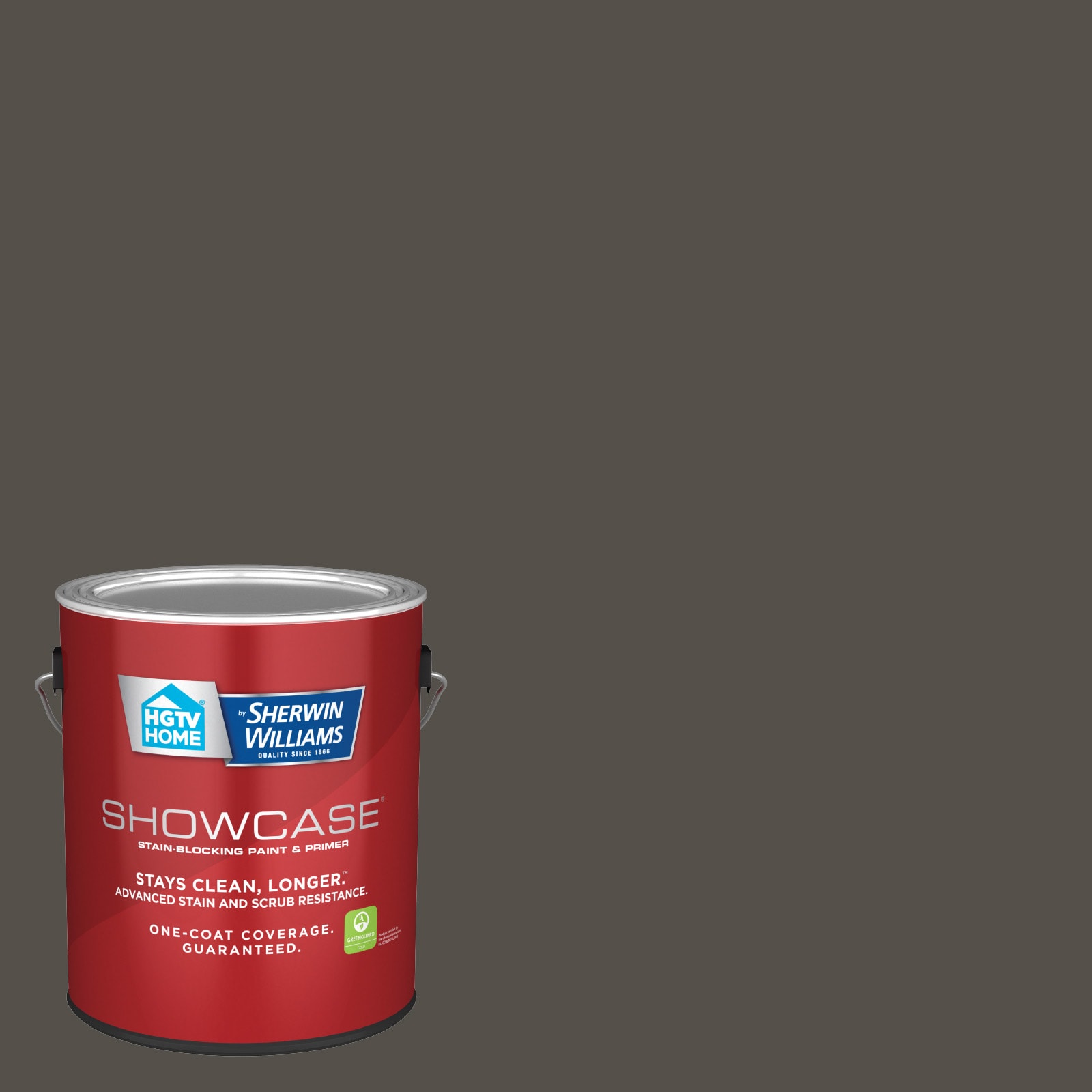 HGTV HOME by Sherwin-Williams Showcase Flat Urbane Bronze Hgsw3481 Acrylic  Interior Paint + Primer (1-Gallon) at