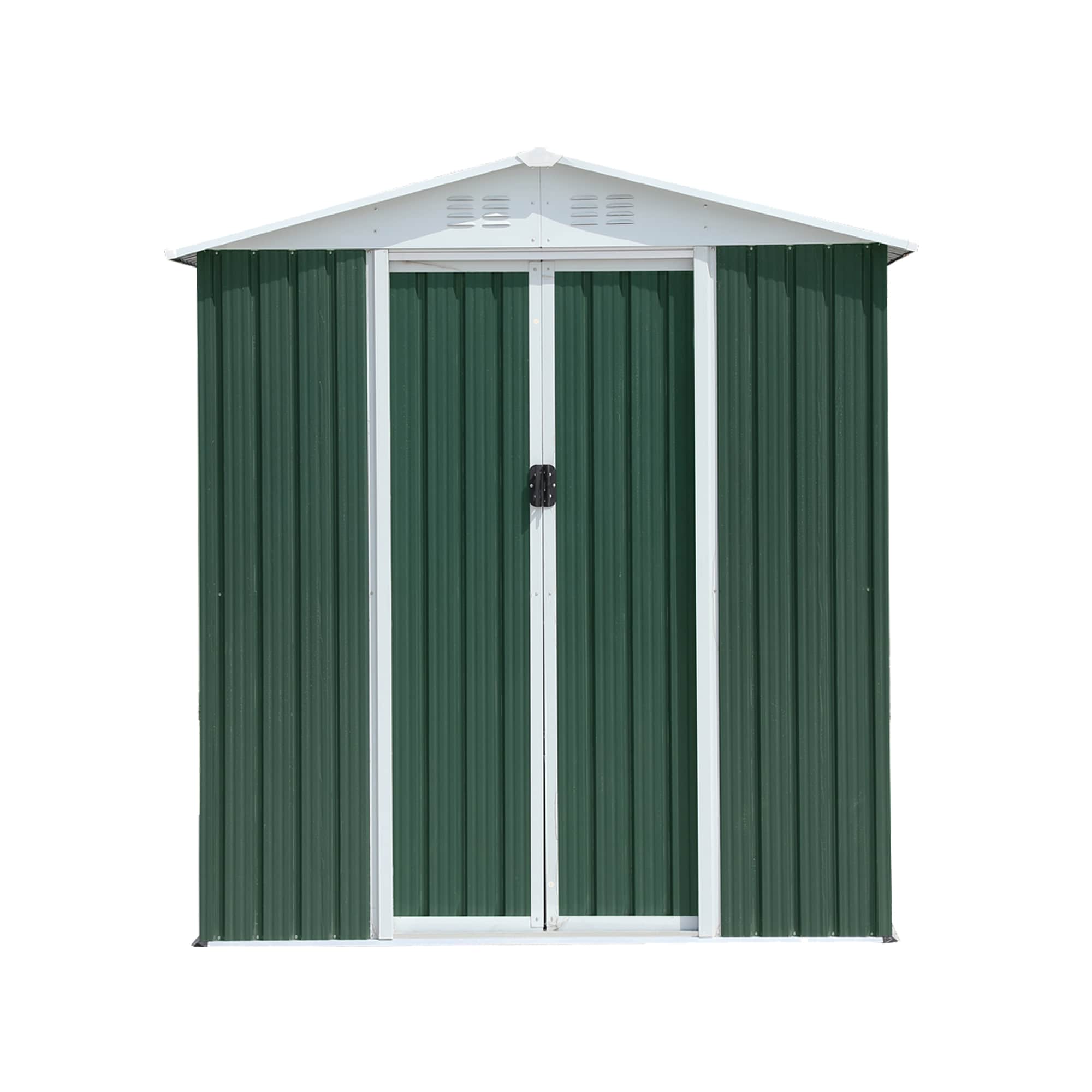 Clihome CL-W2794-92857 4-Feet x 6-Feet Galvanized steel Storage Shed
