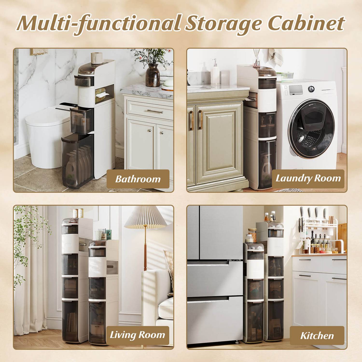 Costway CSHY003247 Linen-Cabinets - View #8