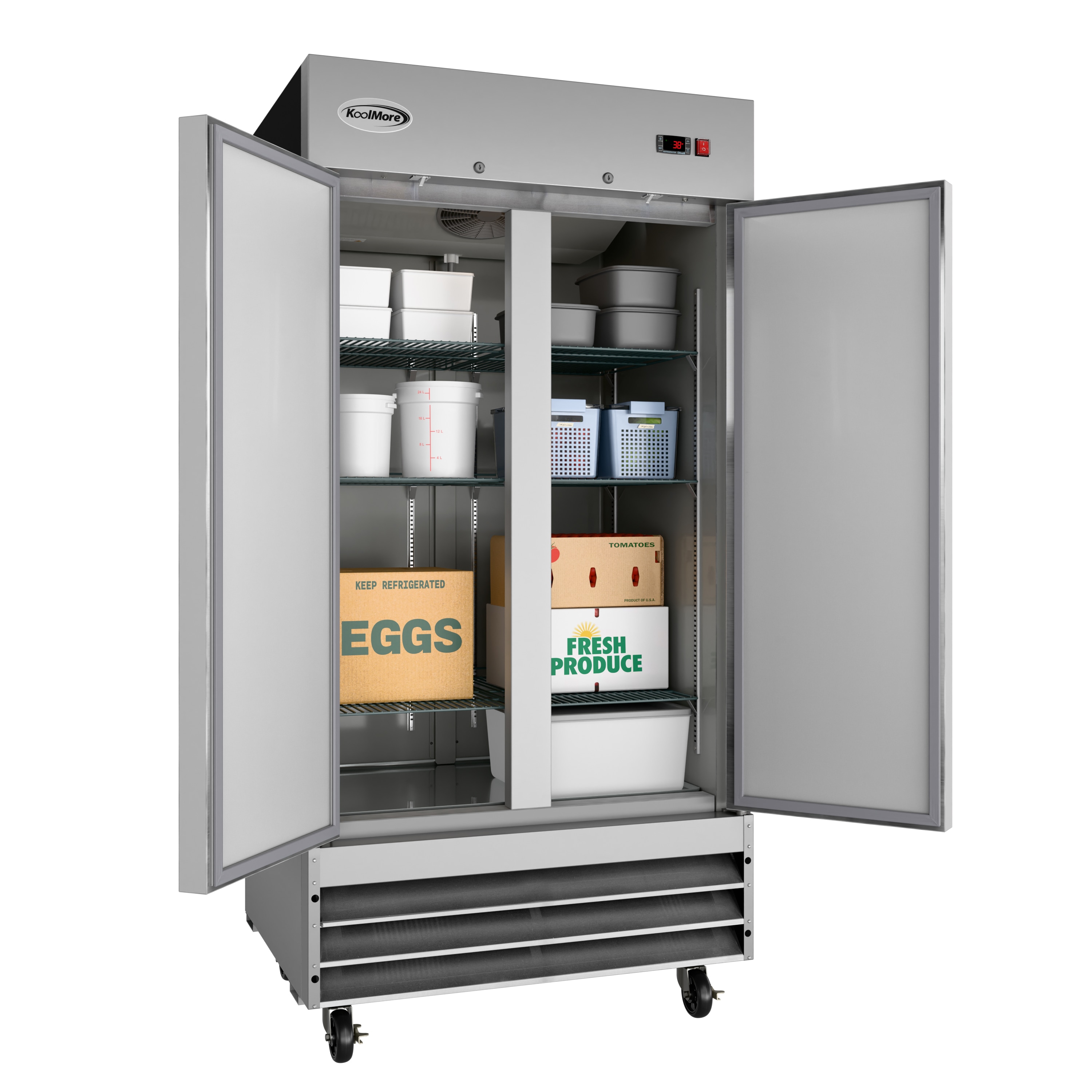 KoolMore RIR-2D-SS35C Commercial-Refrigerators - View #5