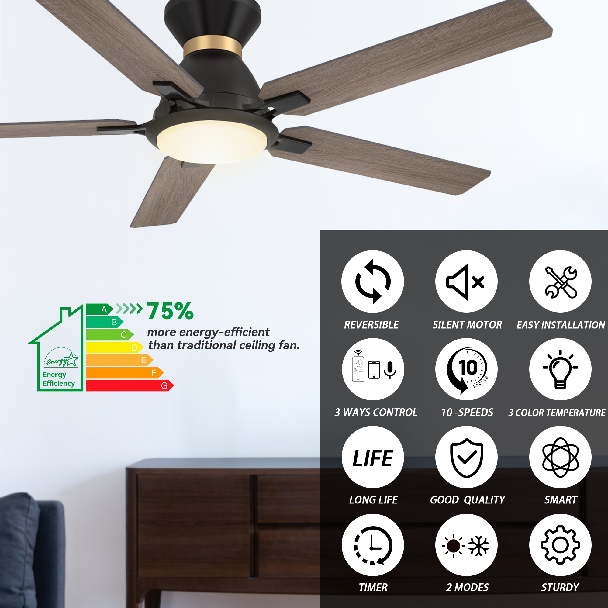 CARRO USA LS525J-L12-BO-1-FMA Ceiling-Fans - View #6