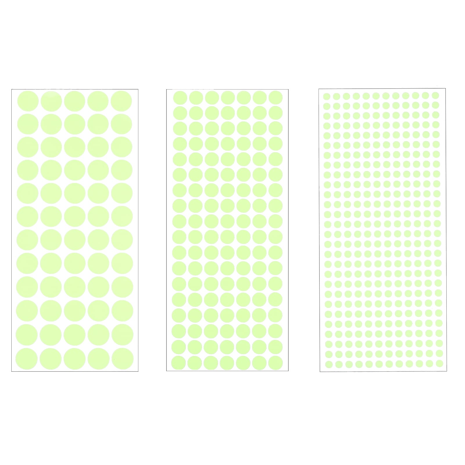 Unique Bargains Glow in the Dark Dot Stickers Glow Dot Wall Decals Glowing Dot Decal Decoration for Ceiling and Wall 522 Dots 5/10/15mm