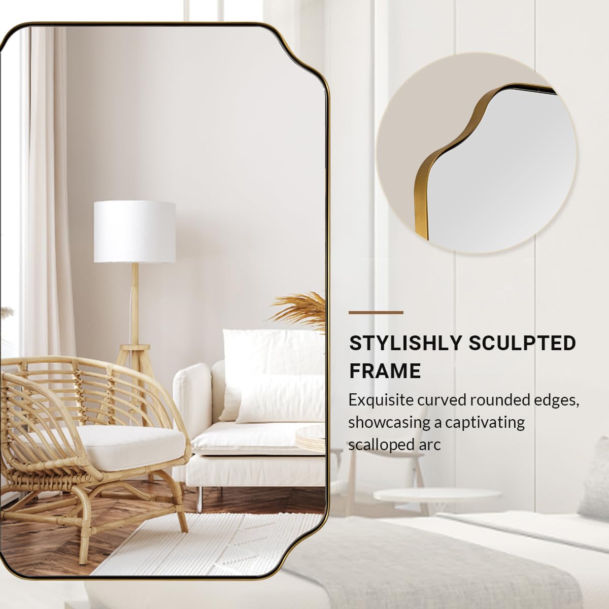 Aoibox LABVY7LZ Framed-Bath-Mirrors - View #6