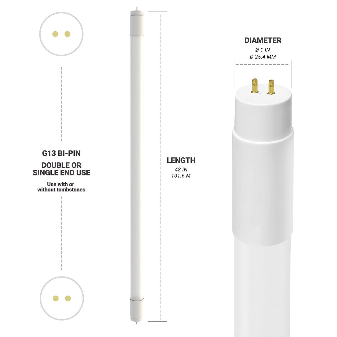 NUWATT NW-T8F-4-18W-30K-30P Led-Tube-Light-Bulbs - View #7
