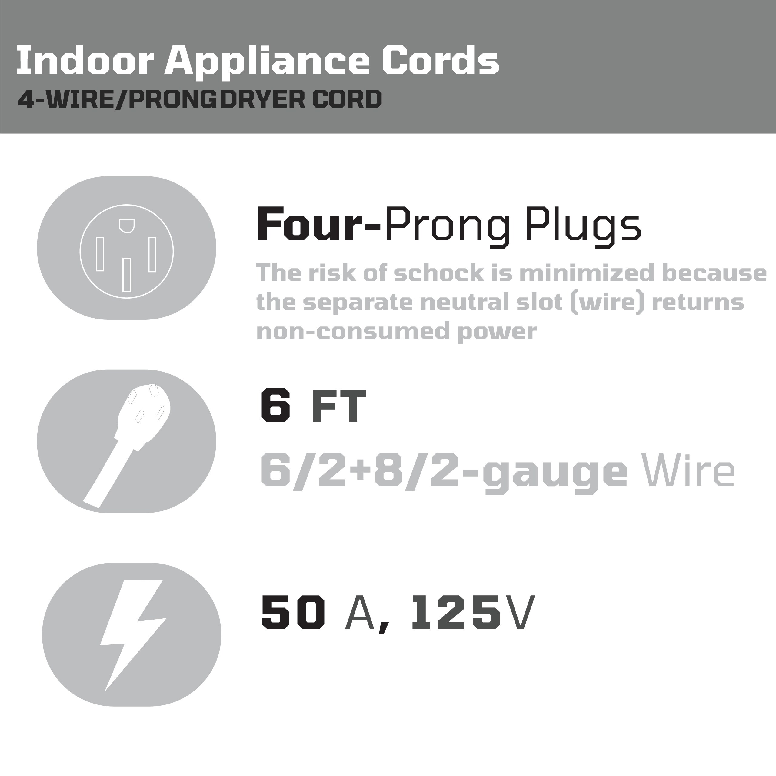 Utilitech 0121 Appliance-Power-Cords - View #6