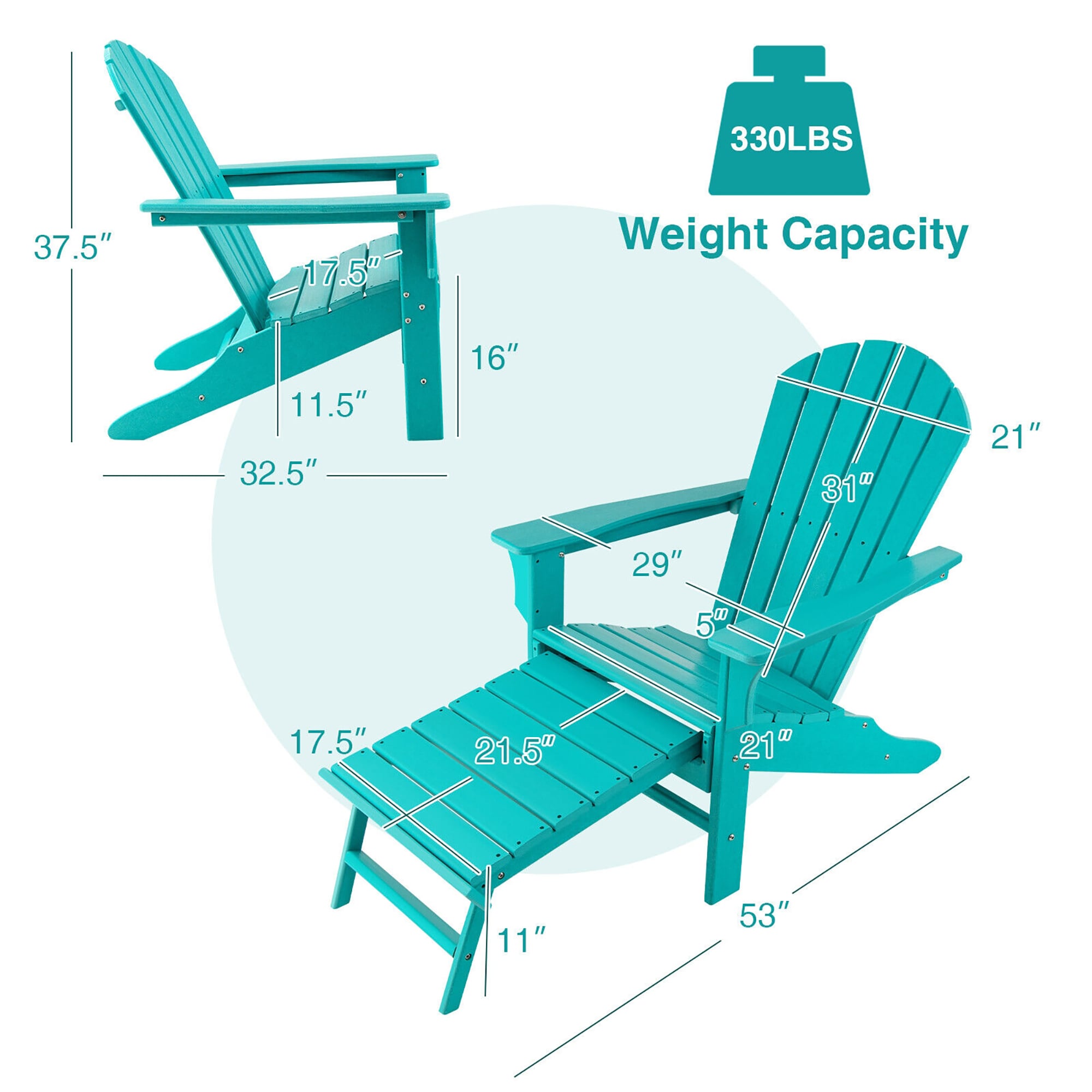 Forclover ALUE-04GR Patio-Chairs - View #6