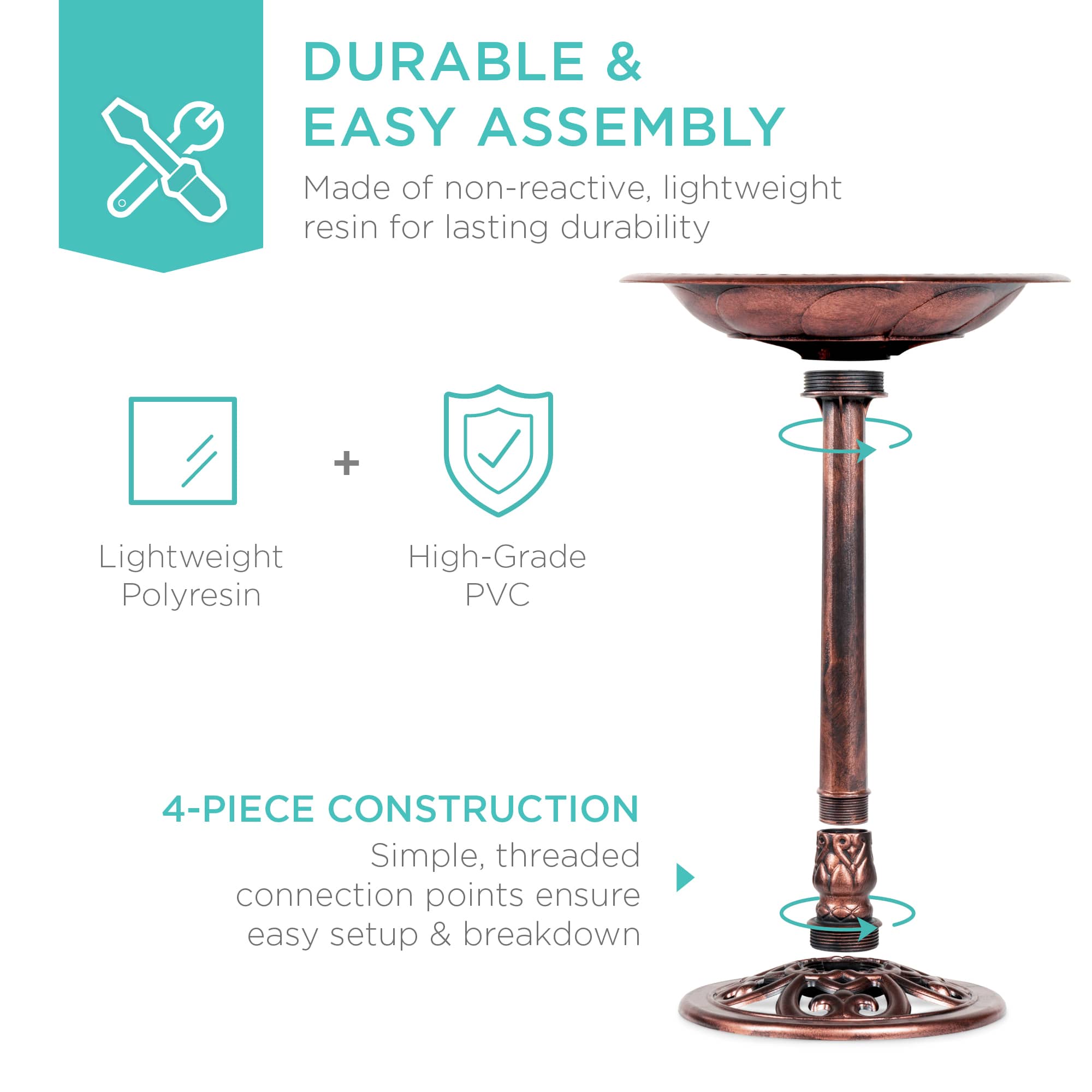 Best Choice Products SKY8090 birdbaths - View #5