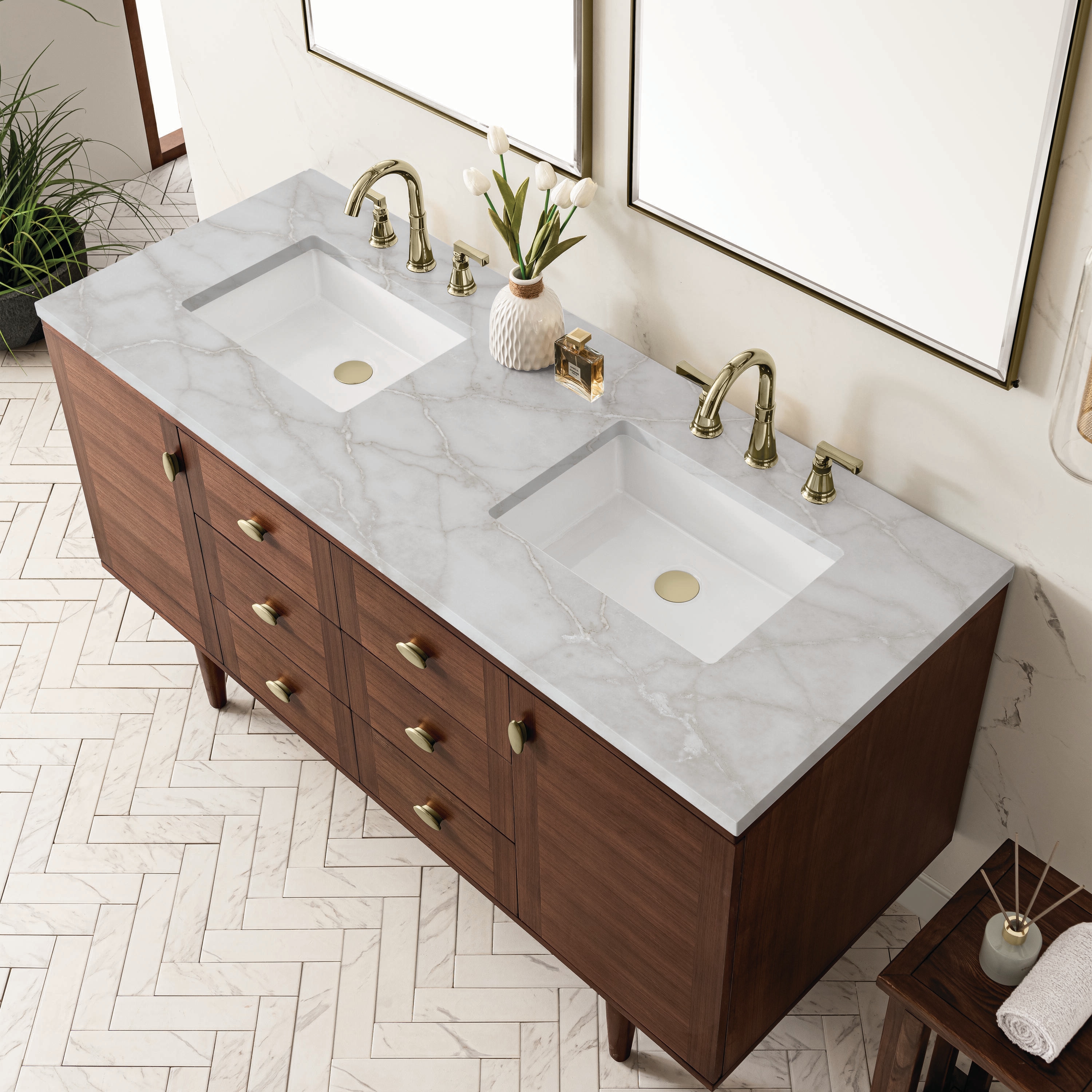 James Martin Vanities 670-V60D-WLT-FVSL Bath-Vanity-Combo - View #13