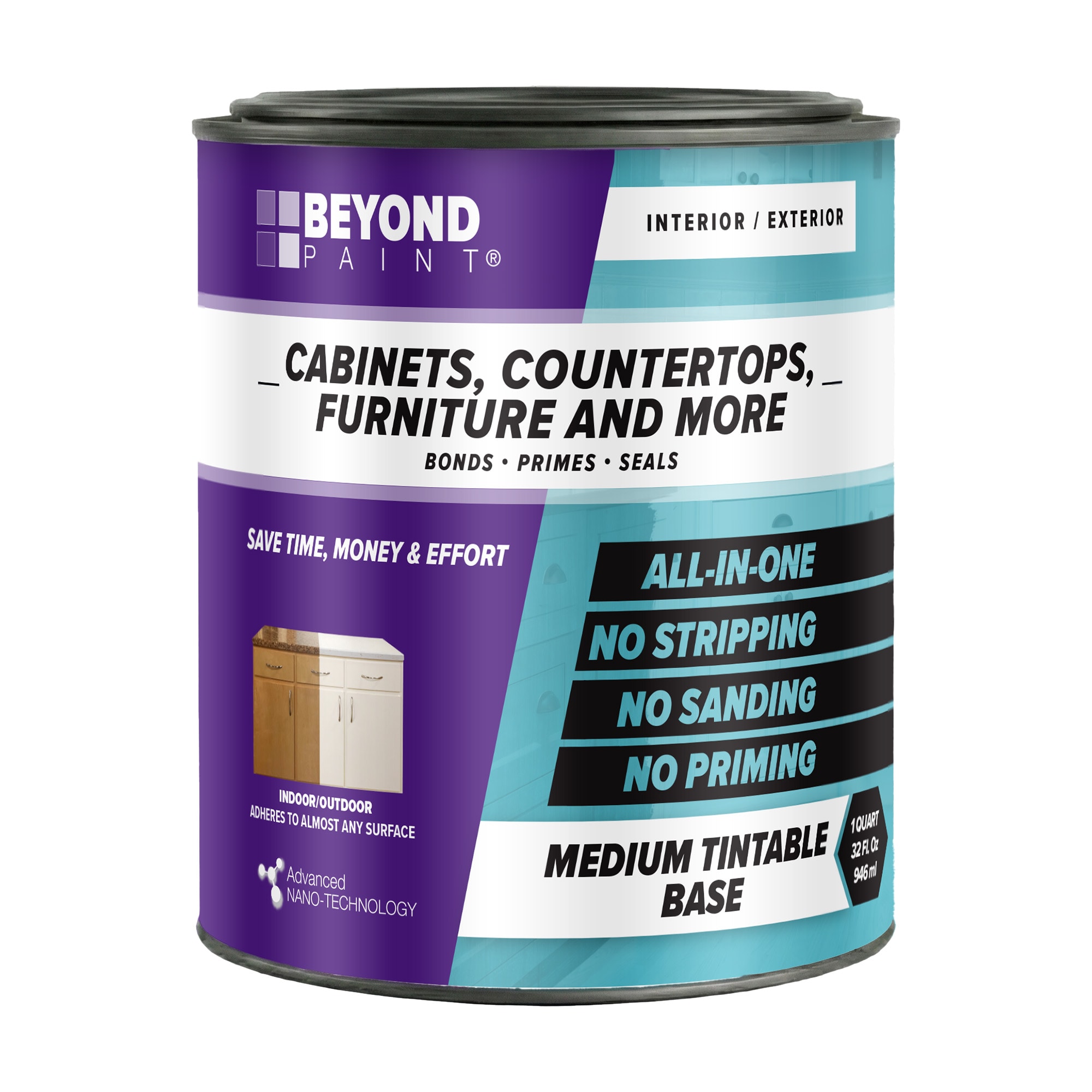 Beyond Paint Matte Tintable Cabinet and Furniture Paint (1-gallon and 1-quart)