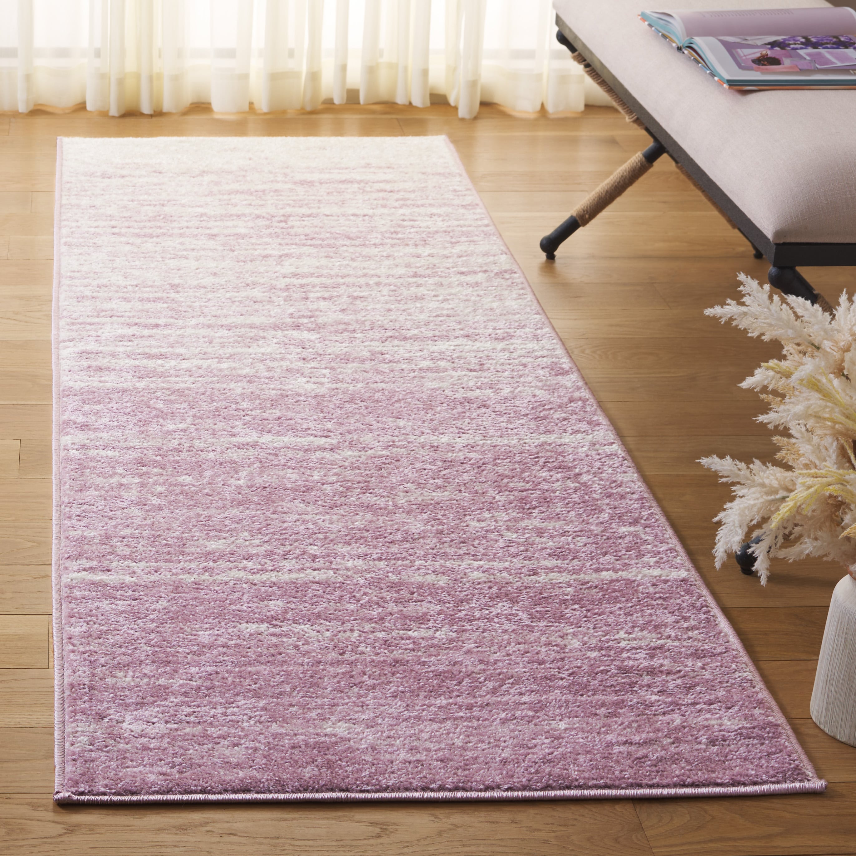 Safavieh ADR113L-214 Adirondack 113L Cream Purple Contemporary Runner 2ft-6-in x 14ft Rug