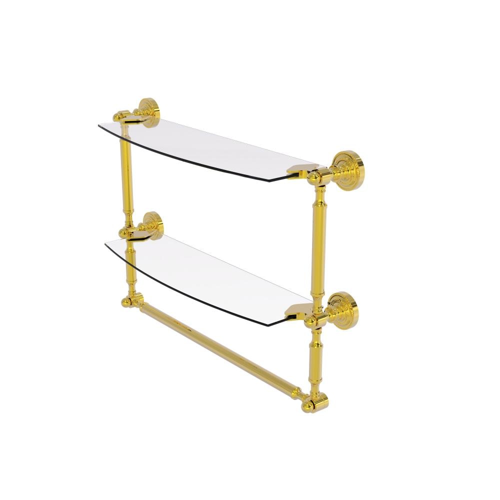 Allied Brass Polished Brass Solid Brass 2-Shelf Hanging Shower