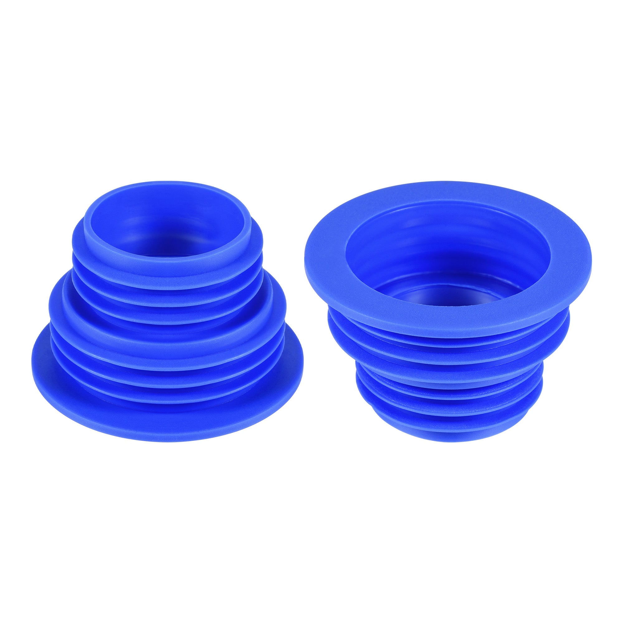 Unique Bargains - 2pcs Drain Pipe Seal Hose Silicone Plug Sewer Sealing Ring Connector for Kitche...