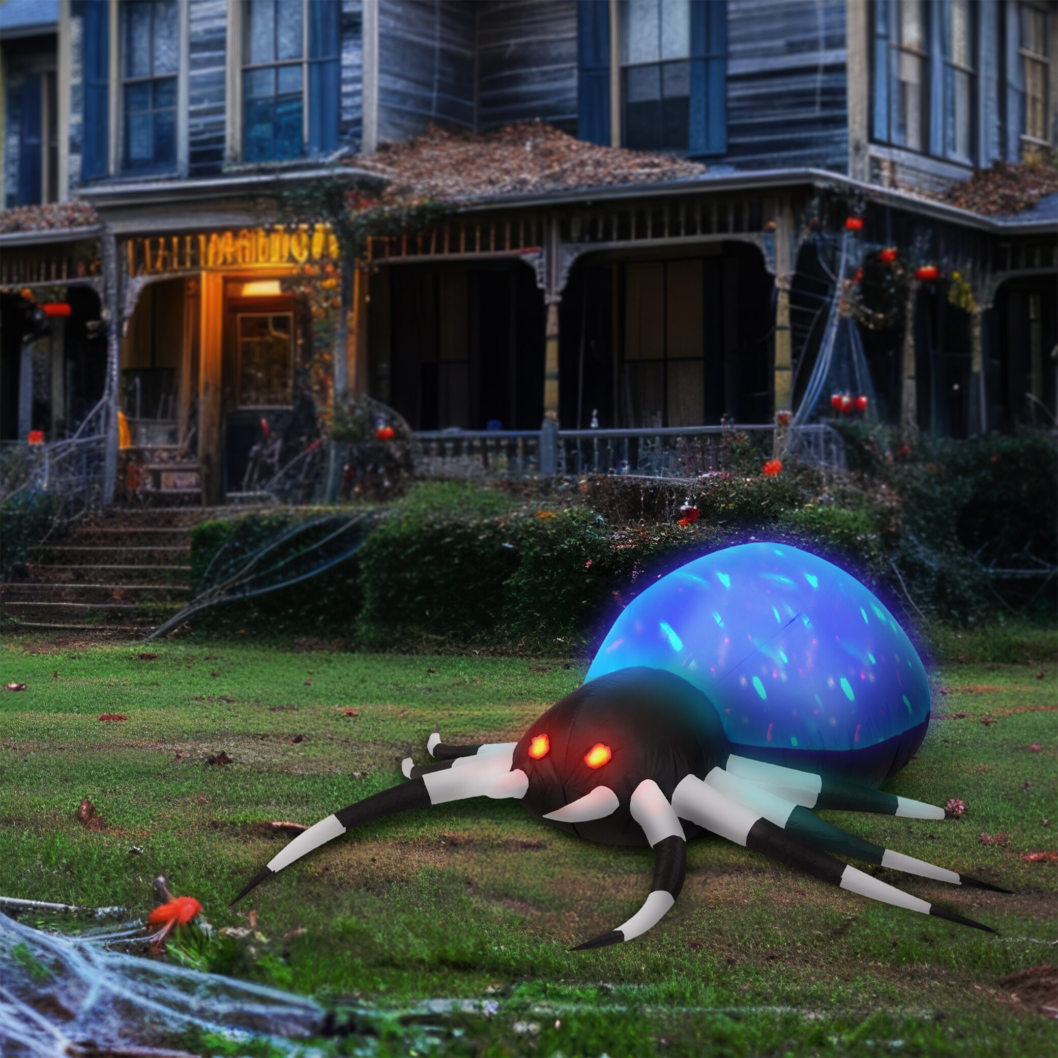 Haunted Hill Farm HISPIDER062-L Outdoor-Halloween-Decor - View #4