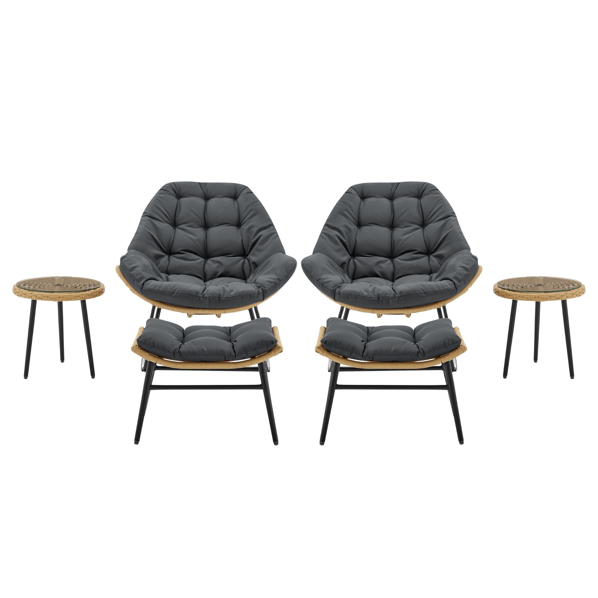 Manhattan Comfort 2-OD-CV024-GY Patio-Conversation-Sets - View #2