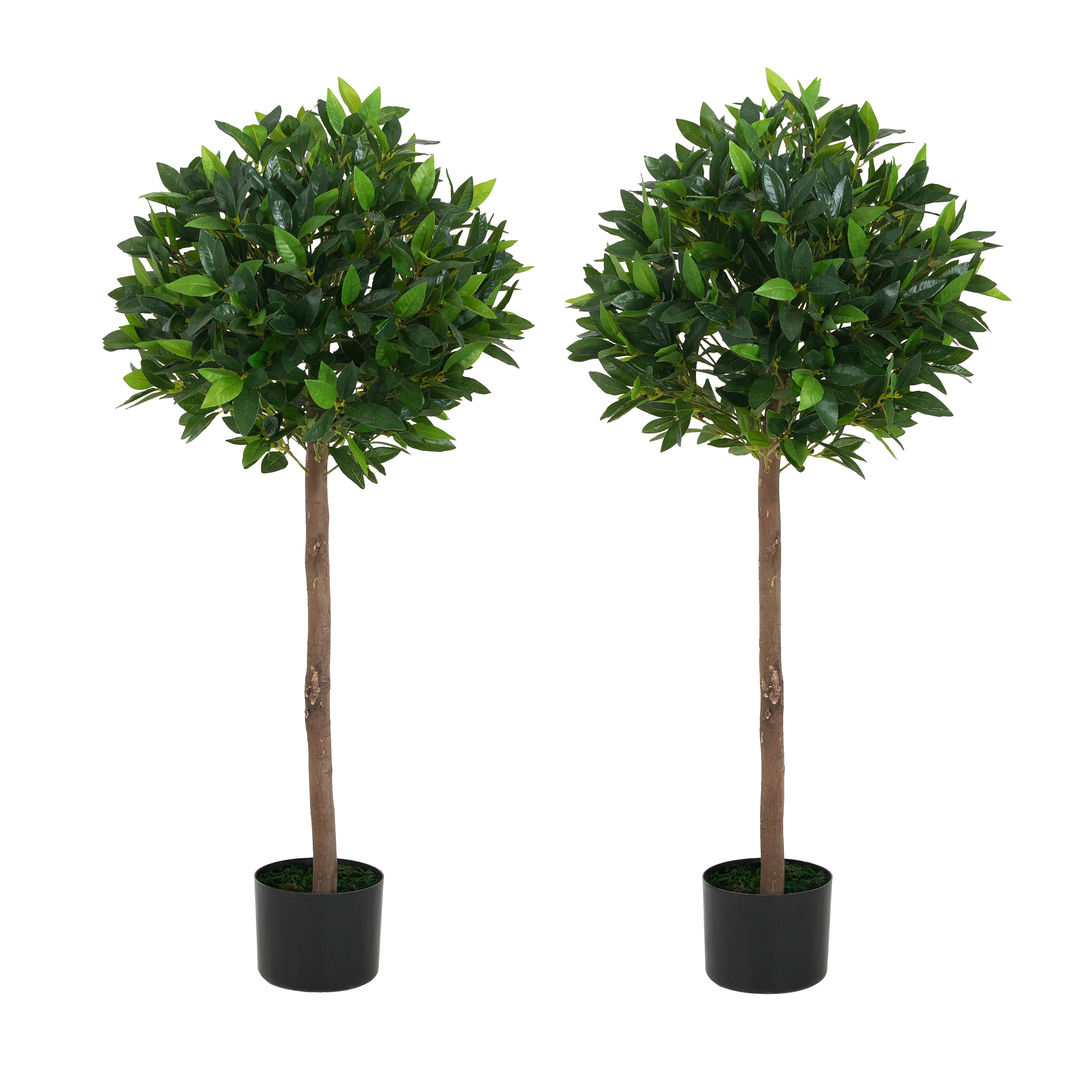 Christopher Knight Home 334593 Verona 49in Artificial Topiary Bay Tree Set with Pots  2 Piece Indoor or Outdoor Décor
