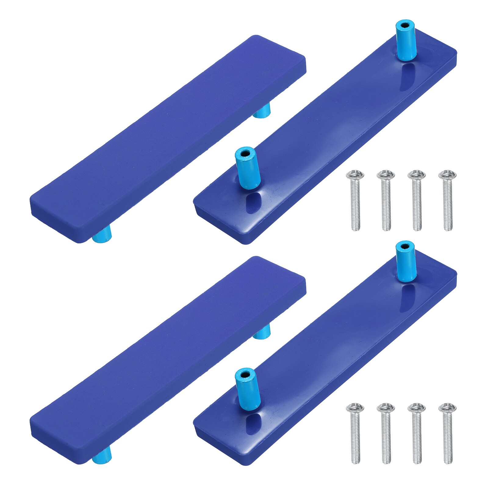 Unique Bargains - 4pcs Cabinet Knobs 96mm Plastic Cute Dresser Pulls Cartoon Soft Rubber Drawer H...
