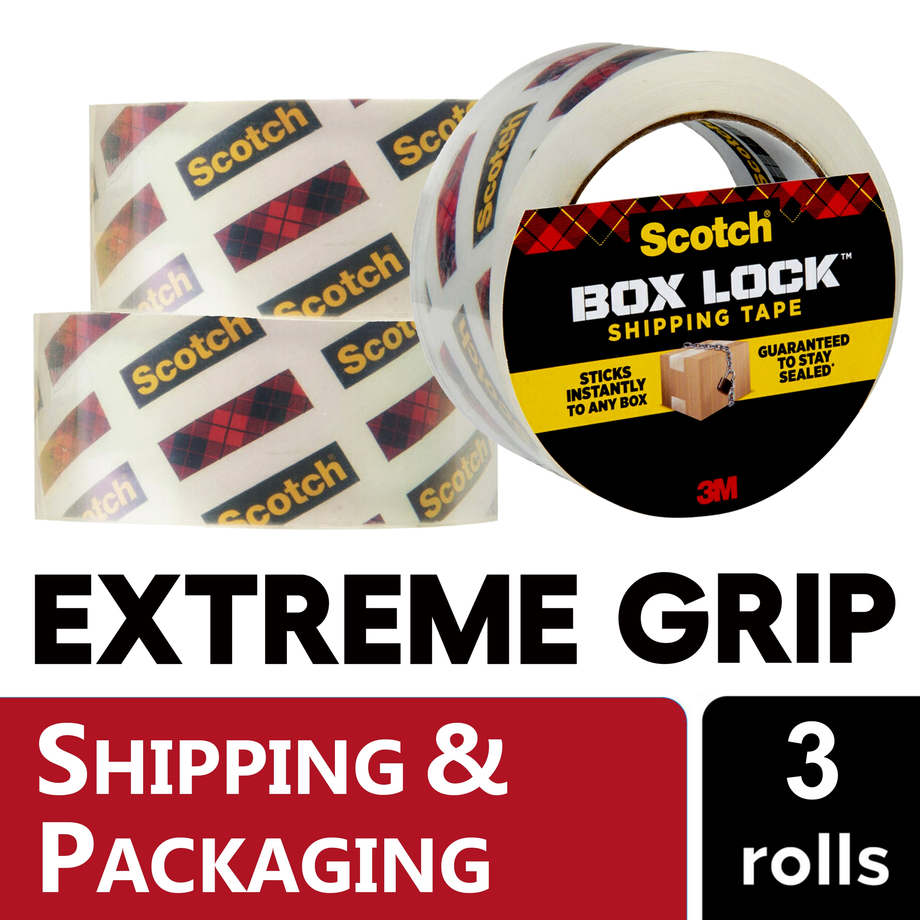 Scotch 1.88-in x 54.6 Yards Heavy Duty Shipping Packaging Tape