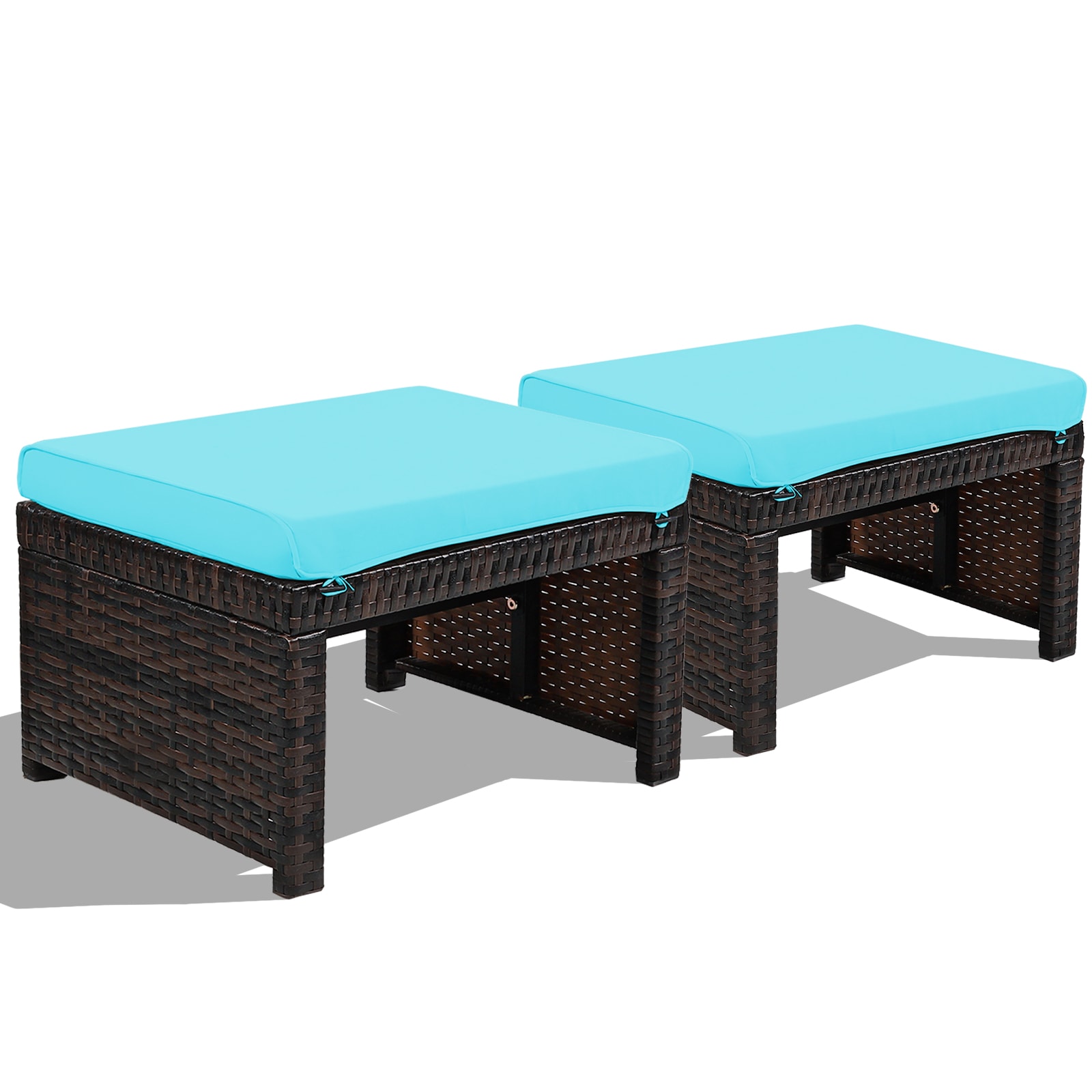 LIVIZA OUG67814TU Mix Brown Steel Ottoman