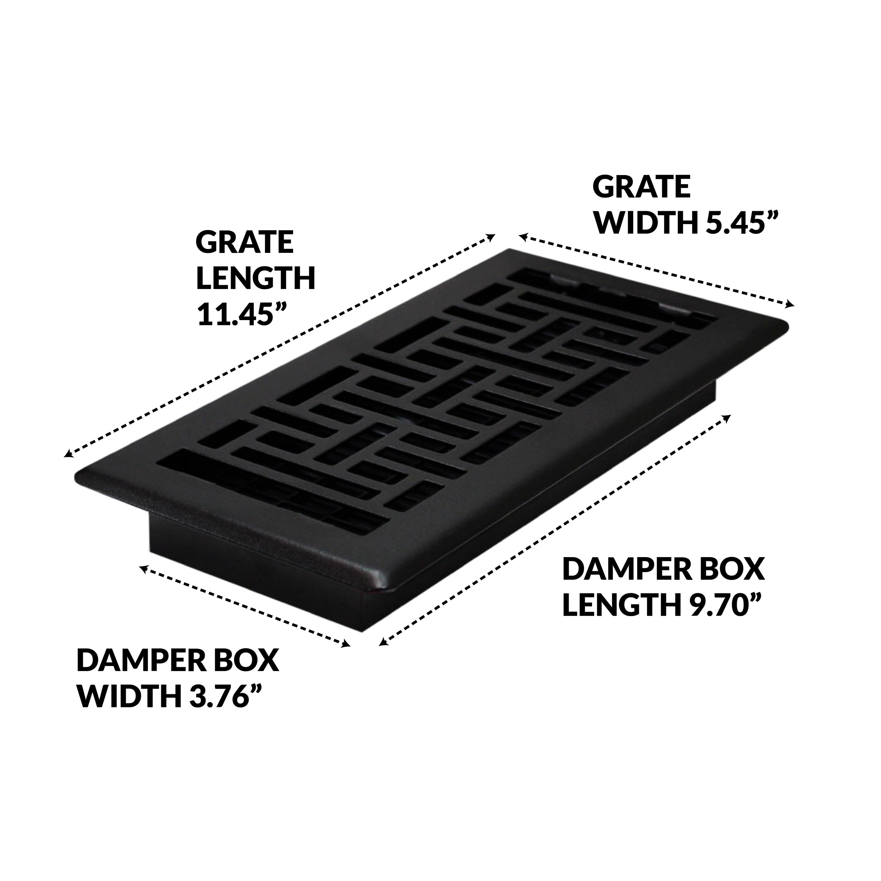 Decor Grates AJH410-BLK-8 registers - View #5