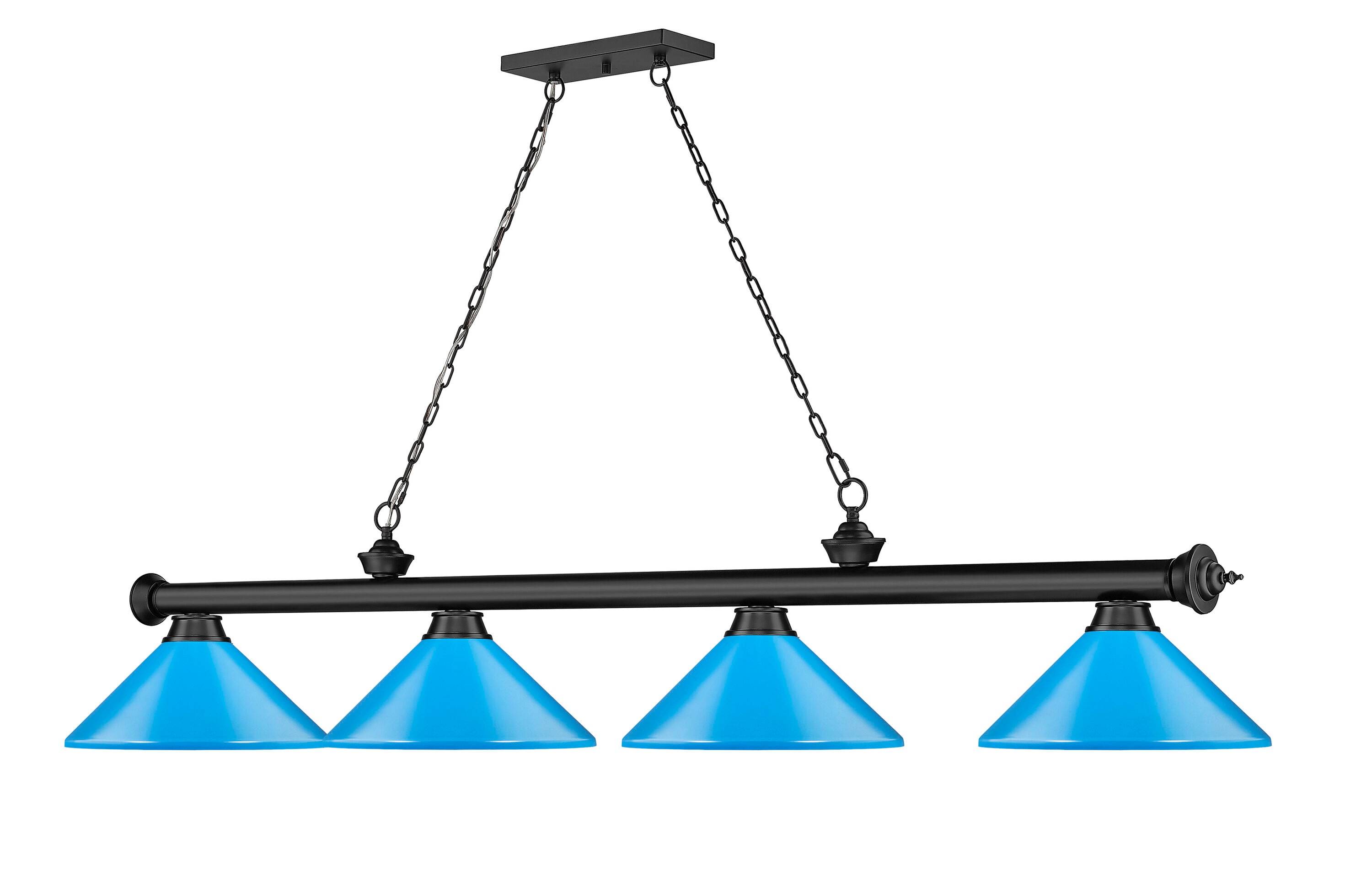Z-Lite 2306-4MB-MEB Pool-Table-Lighting - View #3