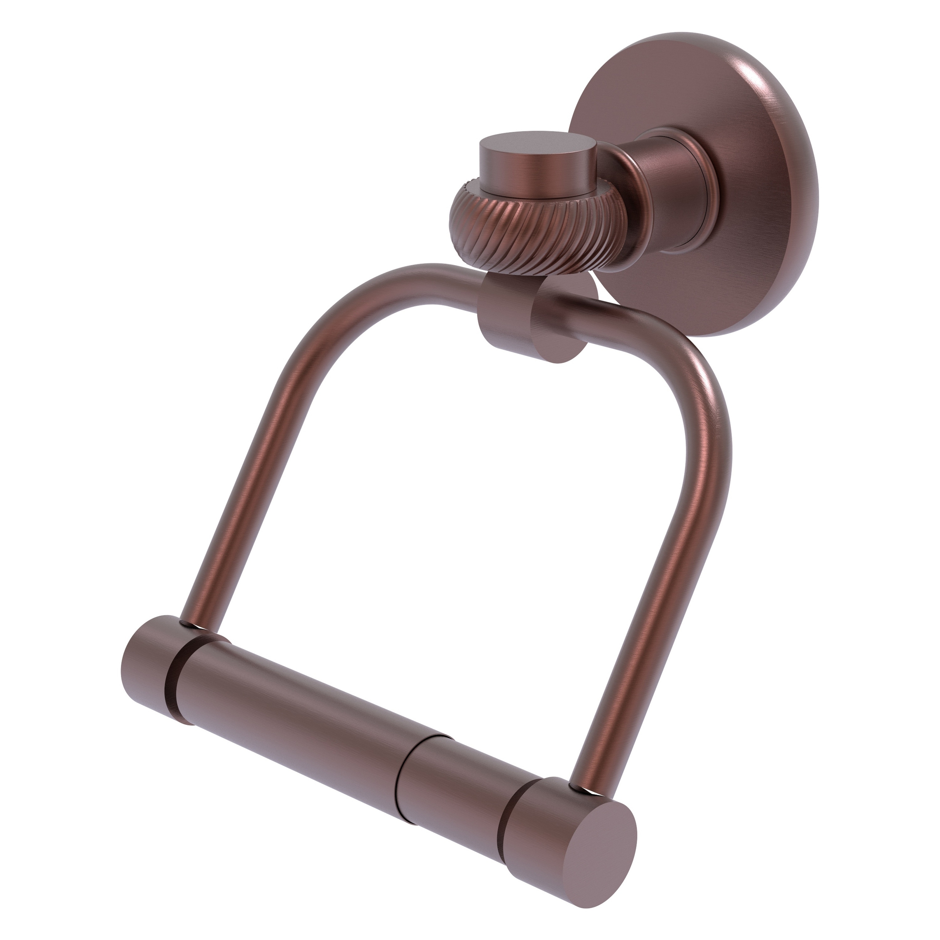 Allied Brass 2024T-CA Continental Antique Copper Wall mount Double post Toilet Paper Holder 1 -Rolls