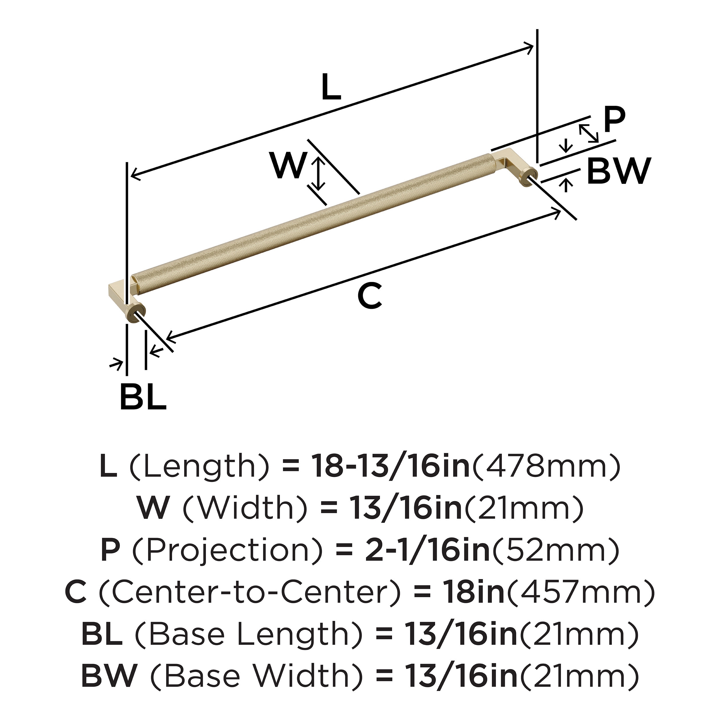 Amerock BP37631BBZ Cabinet-Pulls - View #4