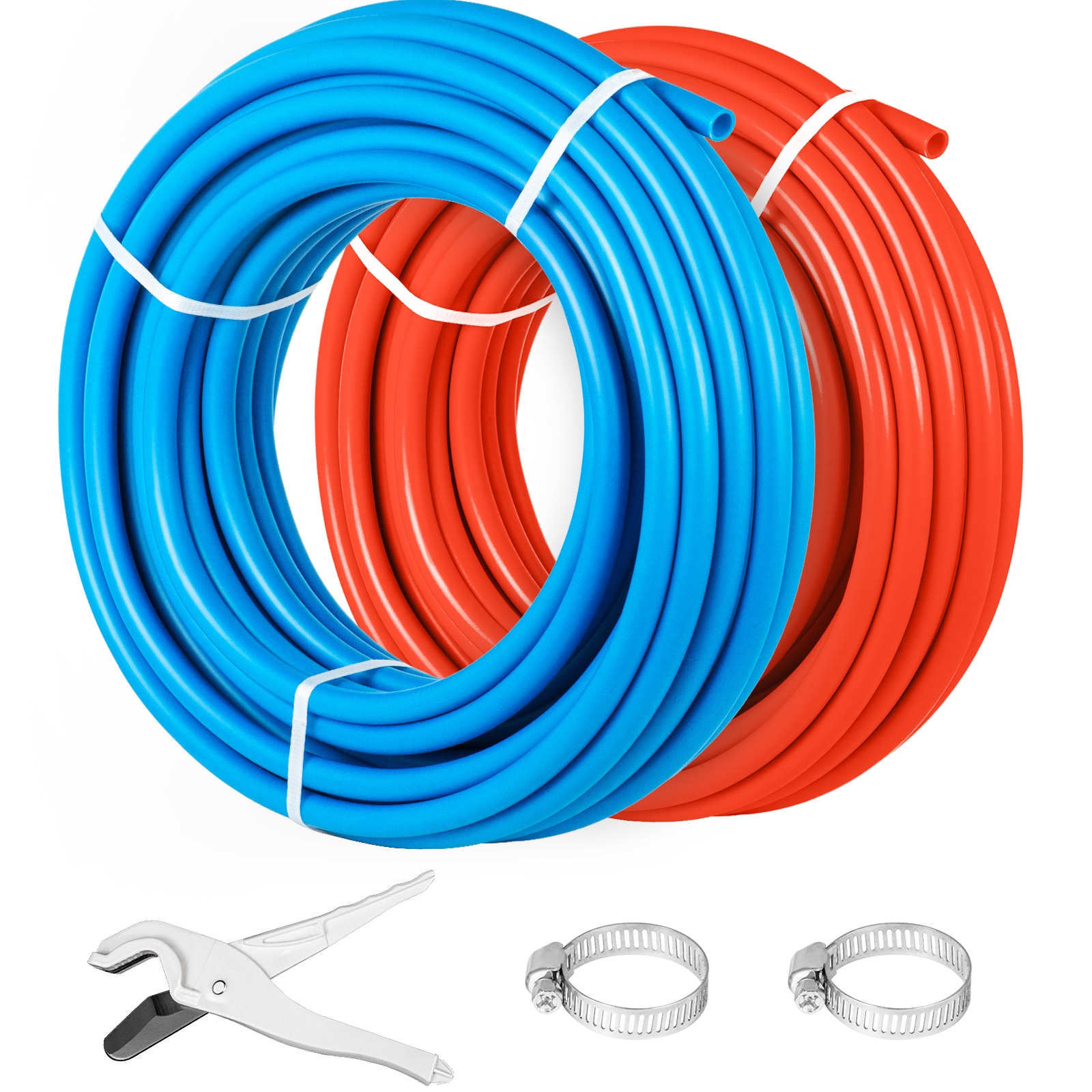 VEVOR 2X100FTPEXG000001V0 Pex Pipe 2-Roll 100-ft Plumbing Water Supply Tubing Tube Tool New