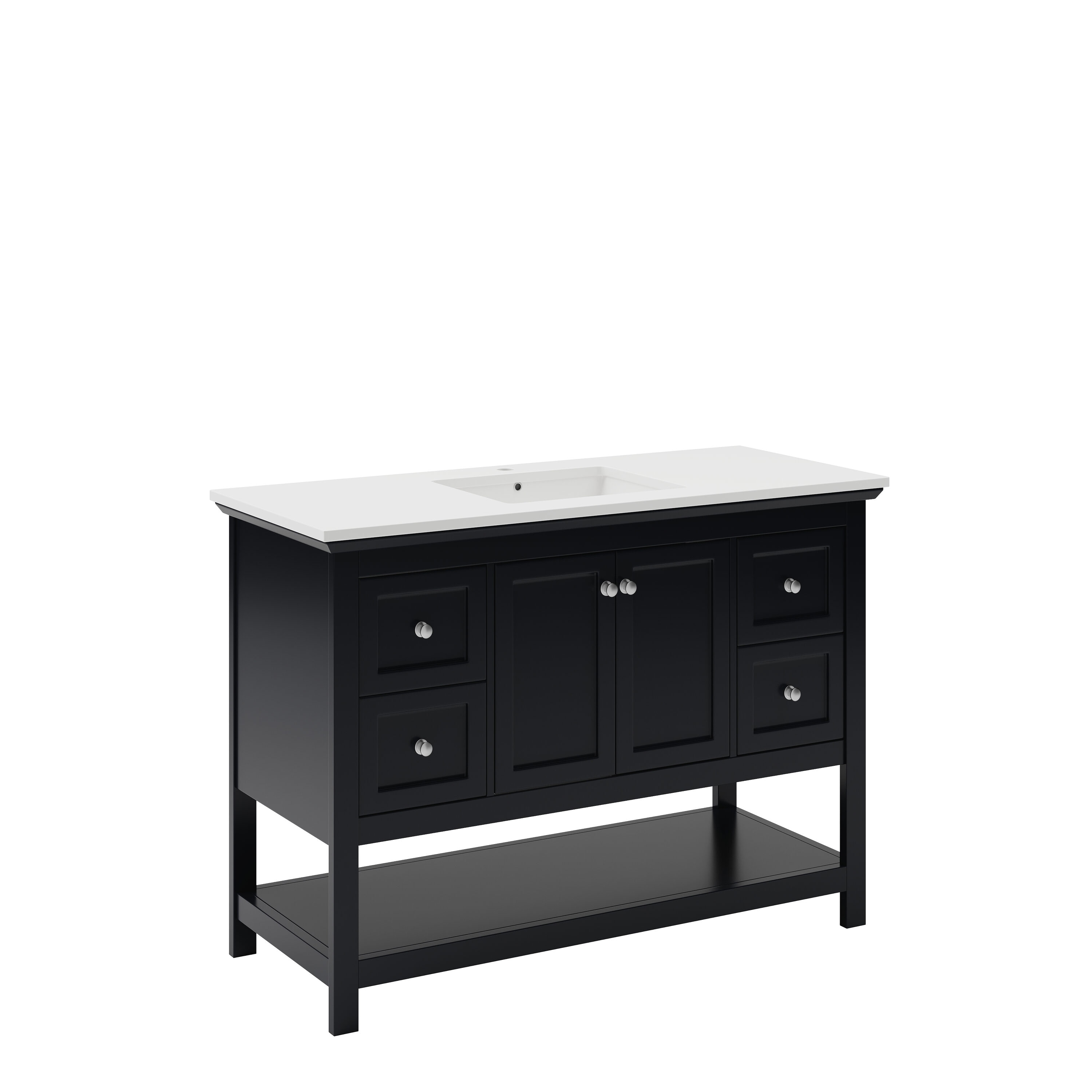 Fresca FCB2348BL-CWH-U Bath-Vanity-Combo - View #2