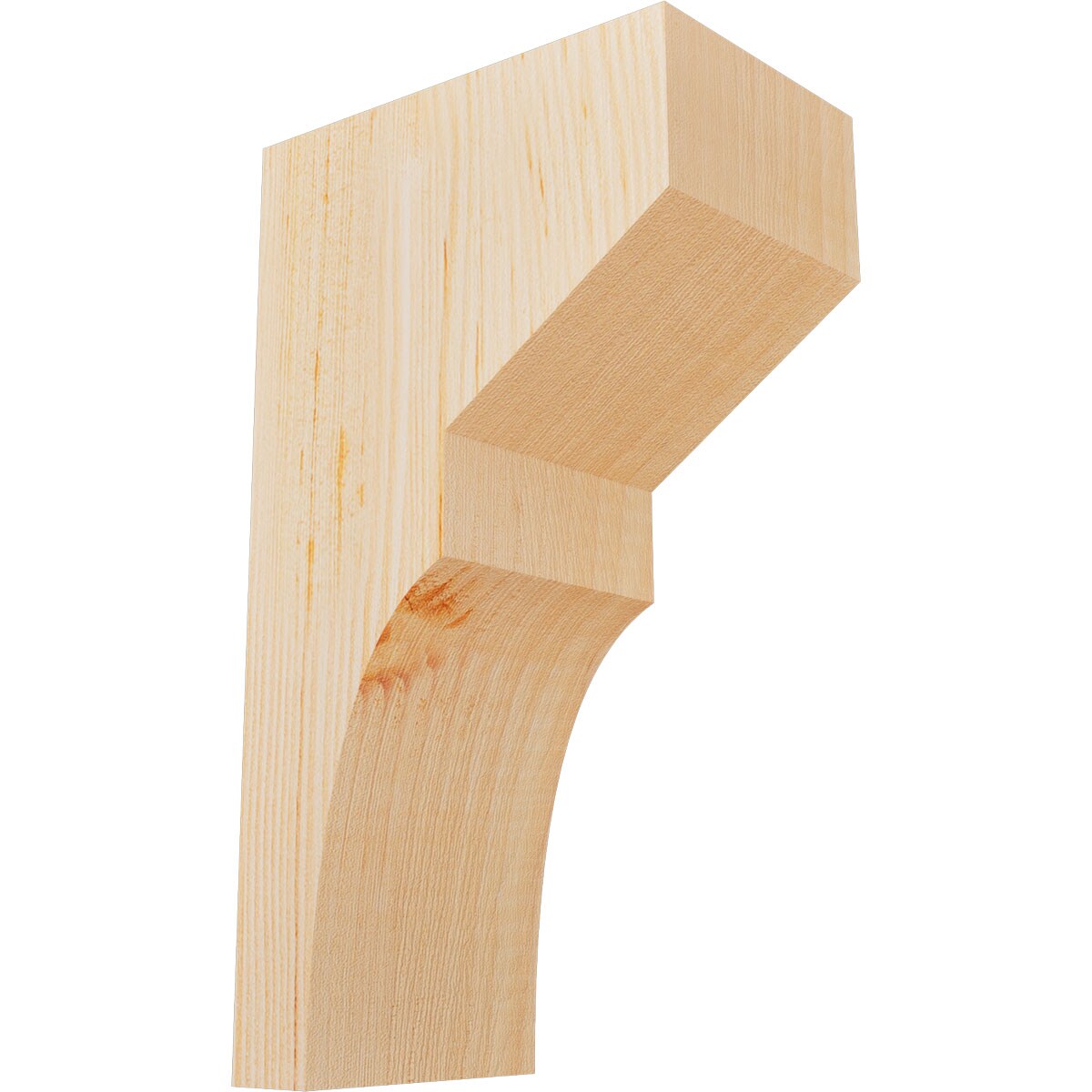 Ekena Millwork COR04X06X10MON00SDF 3-1/2-in x 6-in x 10-in Monterey Unfinished Douglas fir Wood Paintable/Stainable Corbel