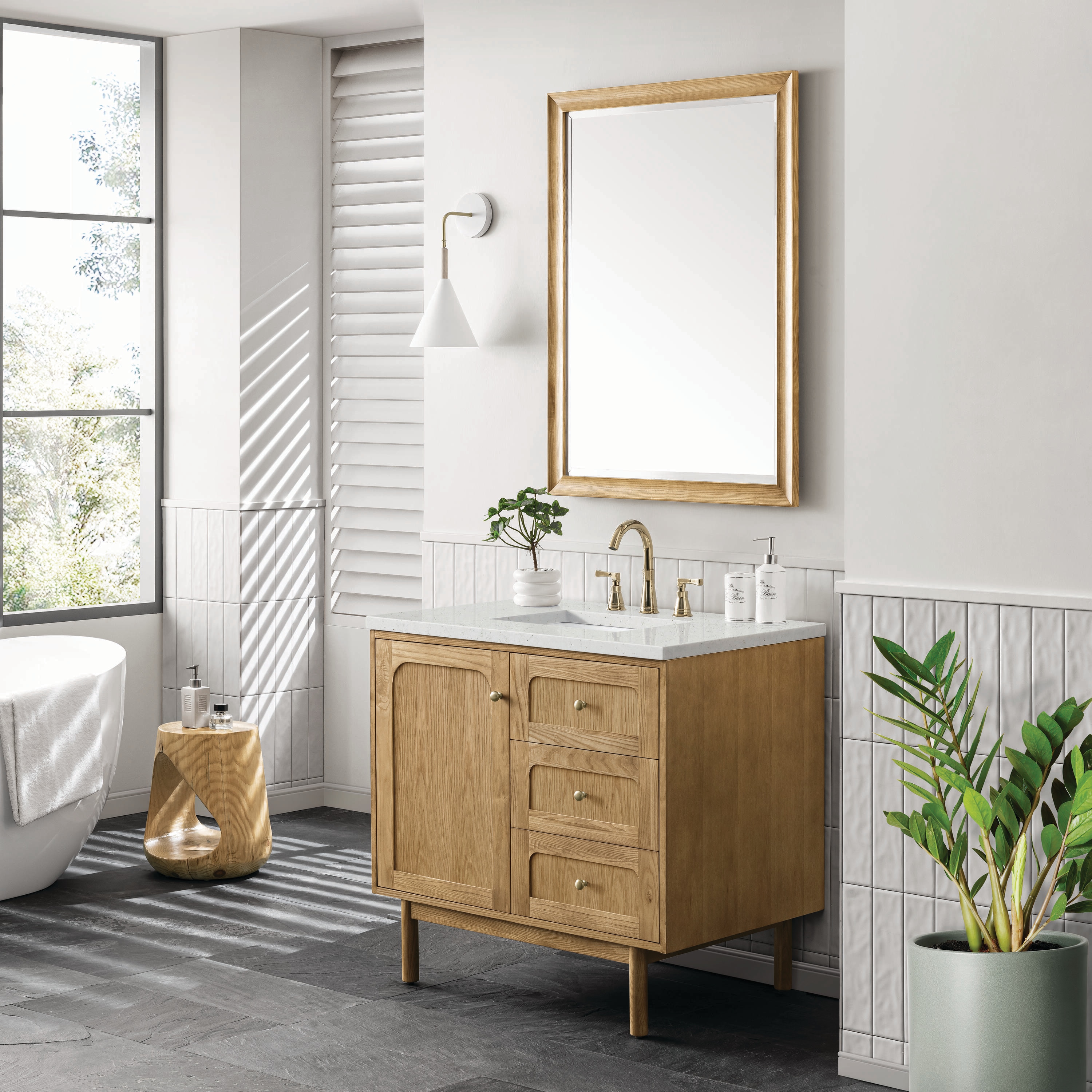 James Martin Vanities 545-V36-LNO-3LDL Bath-Vanity-Combo - View #4