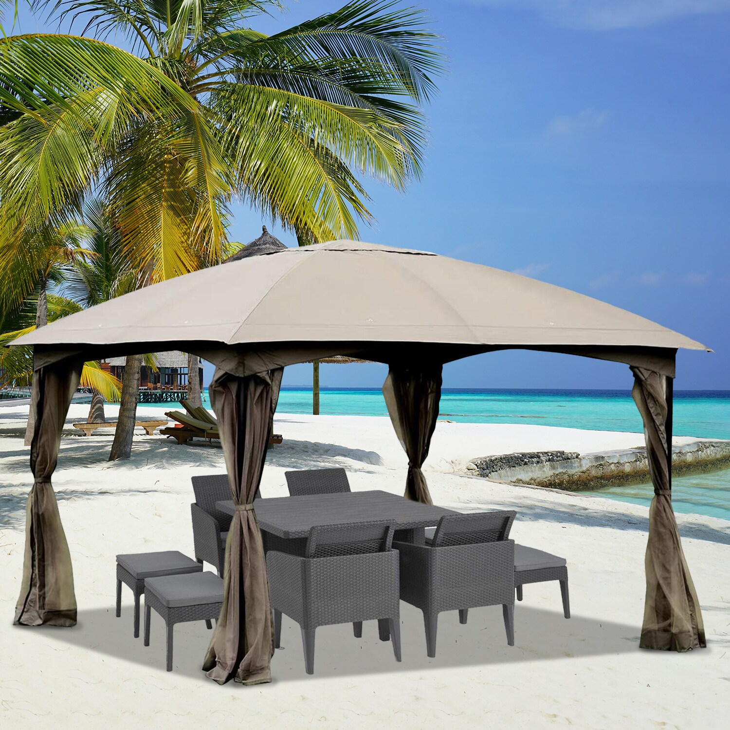 Forclover HYFE-OP3600 Wood-Resin-Gazebos - View #6