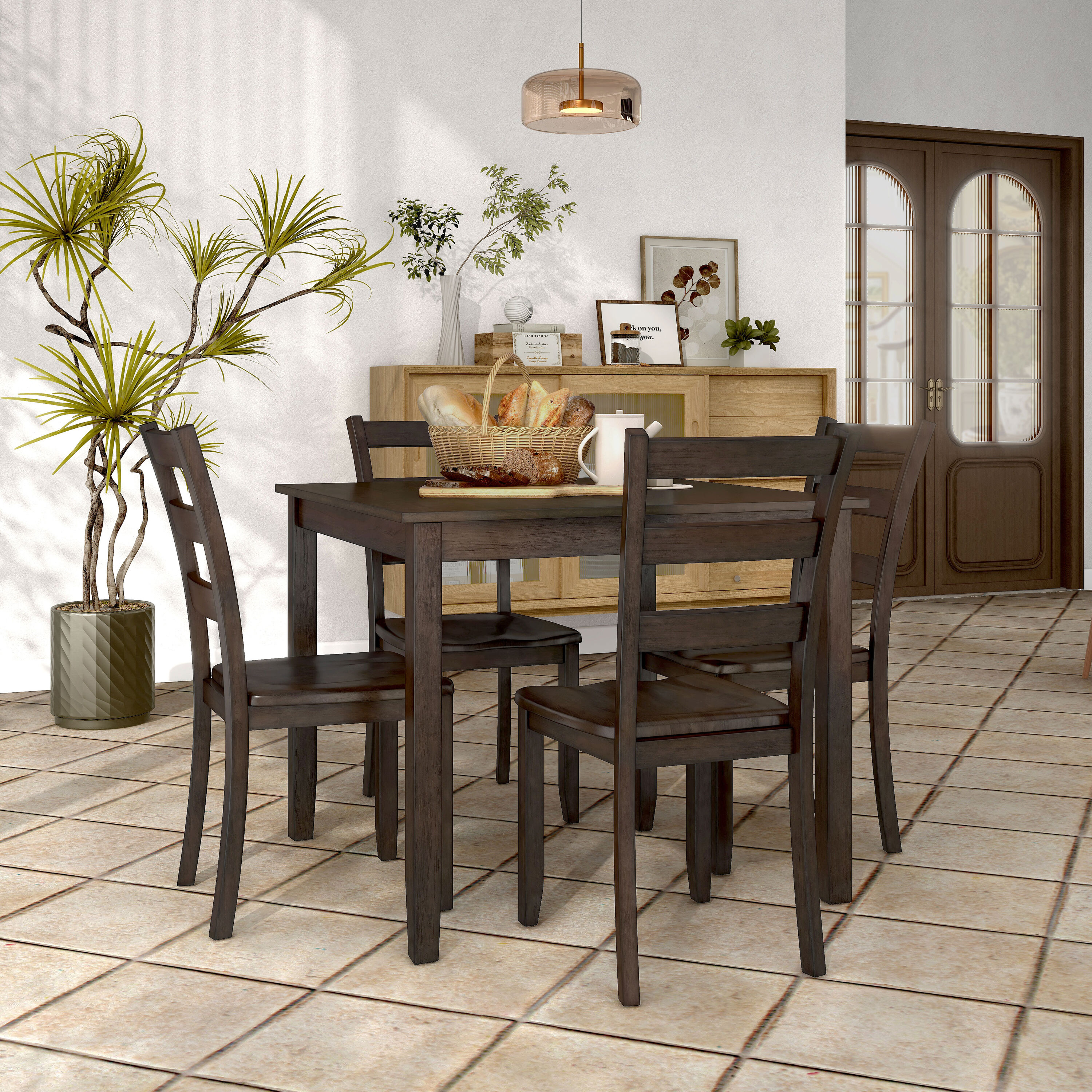 Furniture of America EC-3583EX-T-5PK Dining-Sets - View #4
